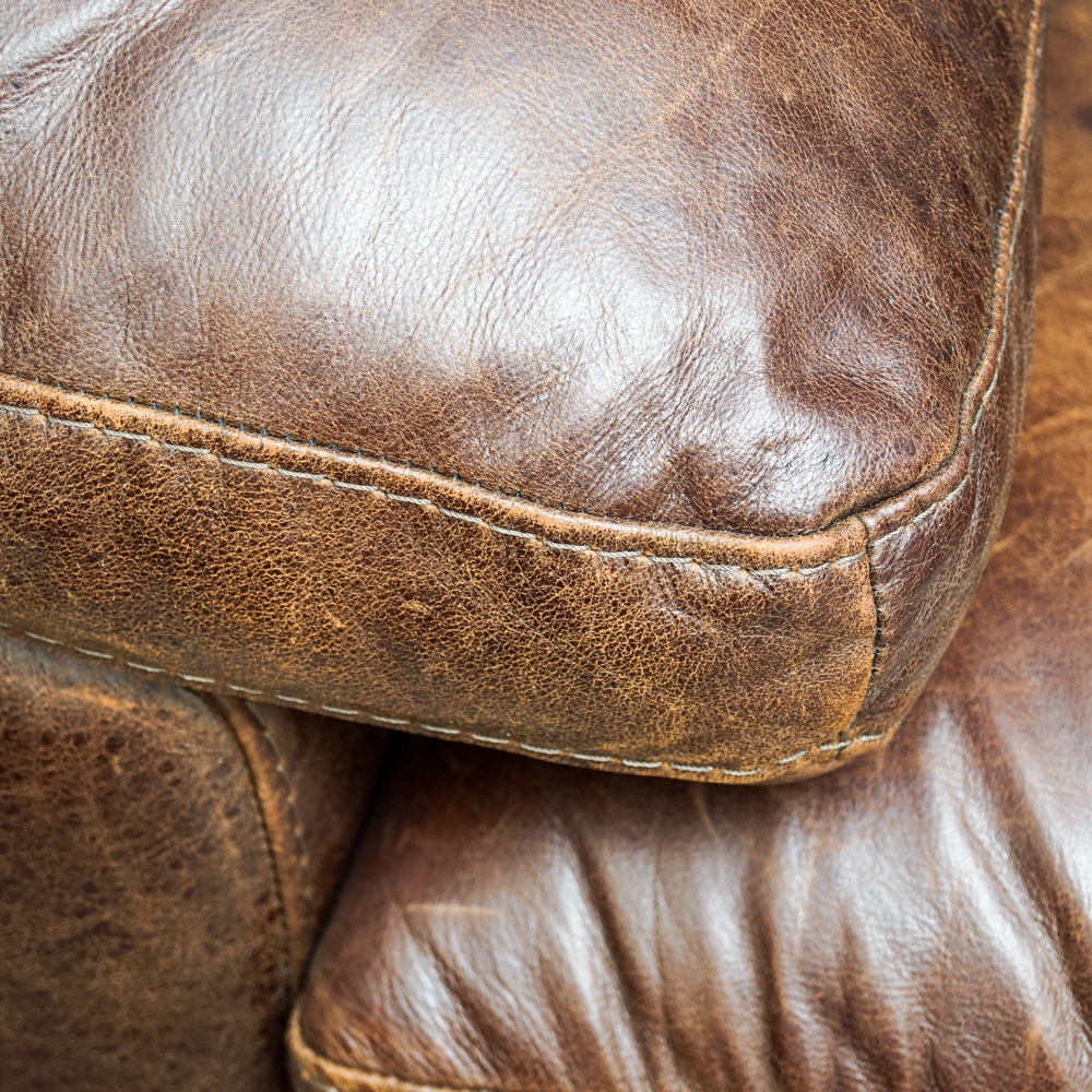 Italian Leather Sofa by Soft Line S.p.A.