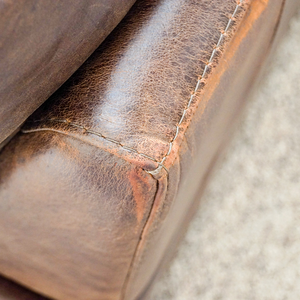 Italian Leather Sofa by Soft Line S.p.A.