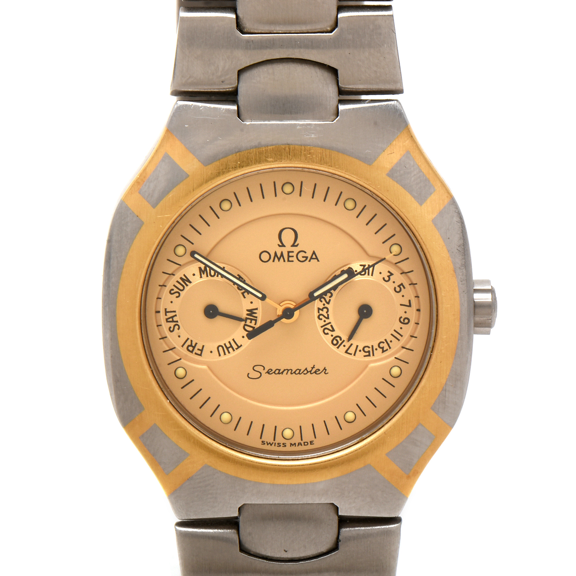 Omega Seamaster Polaris 18K Yellow Gold and Stainless Steel Watch