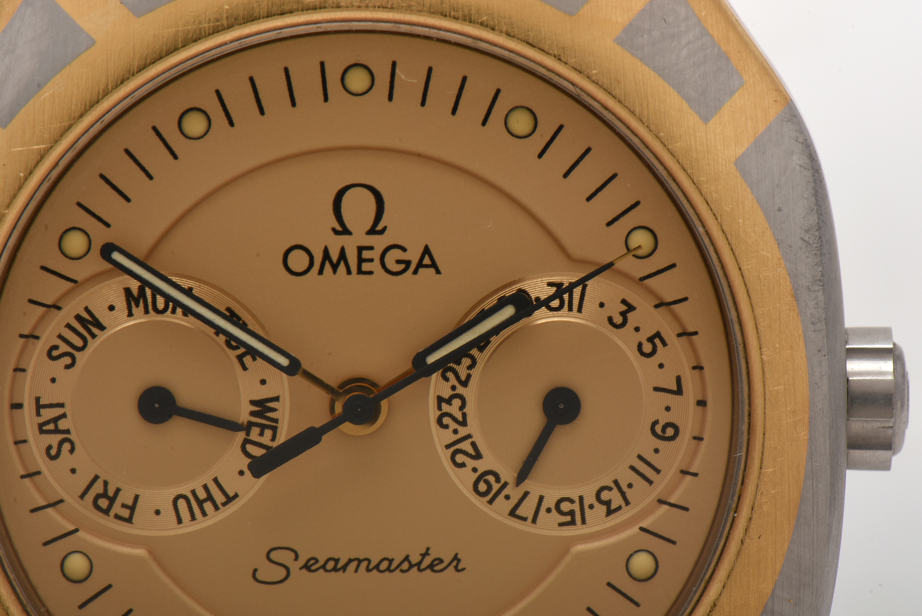 Omega Seamaster Polaris 18K Yellow Gold and Stainless Steel Watch