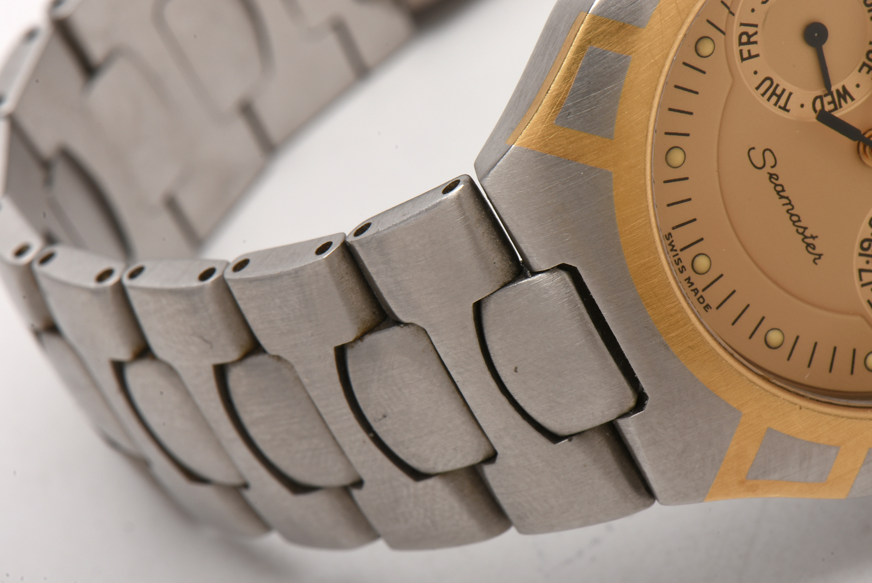 Omega Seamaster Polaris 18K Yellow Gold and Stainless Steel Watch