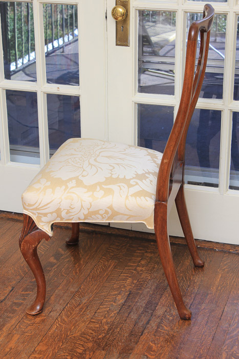 Pair of Antique Queen Anne Style Mahogany Dining Chairs