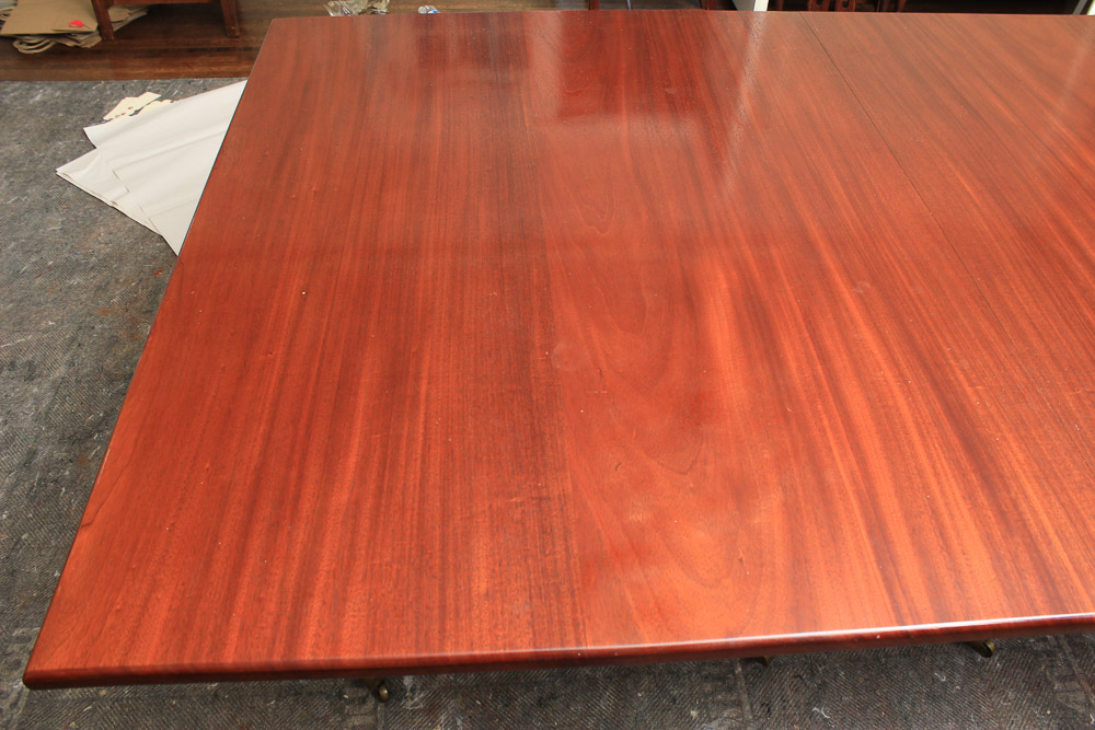 Vintage Duncan Phyfe Style Mahogany Dining Table
