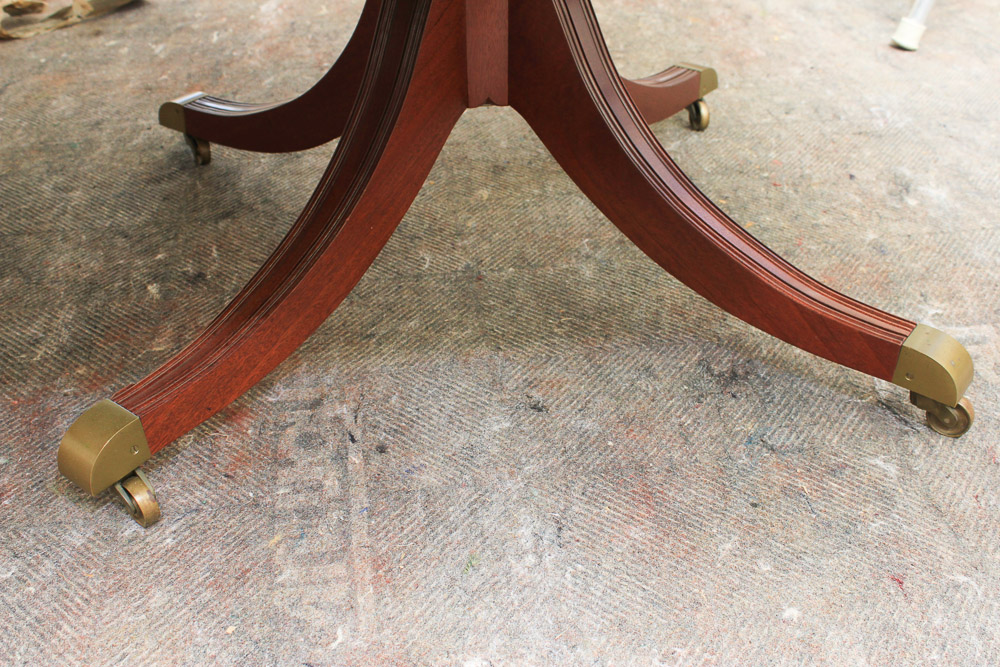 Vintage Duncan Phyfe Style Mahogany Dining Table