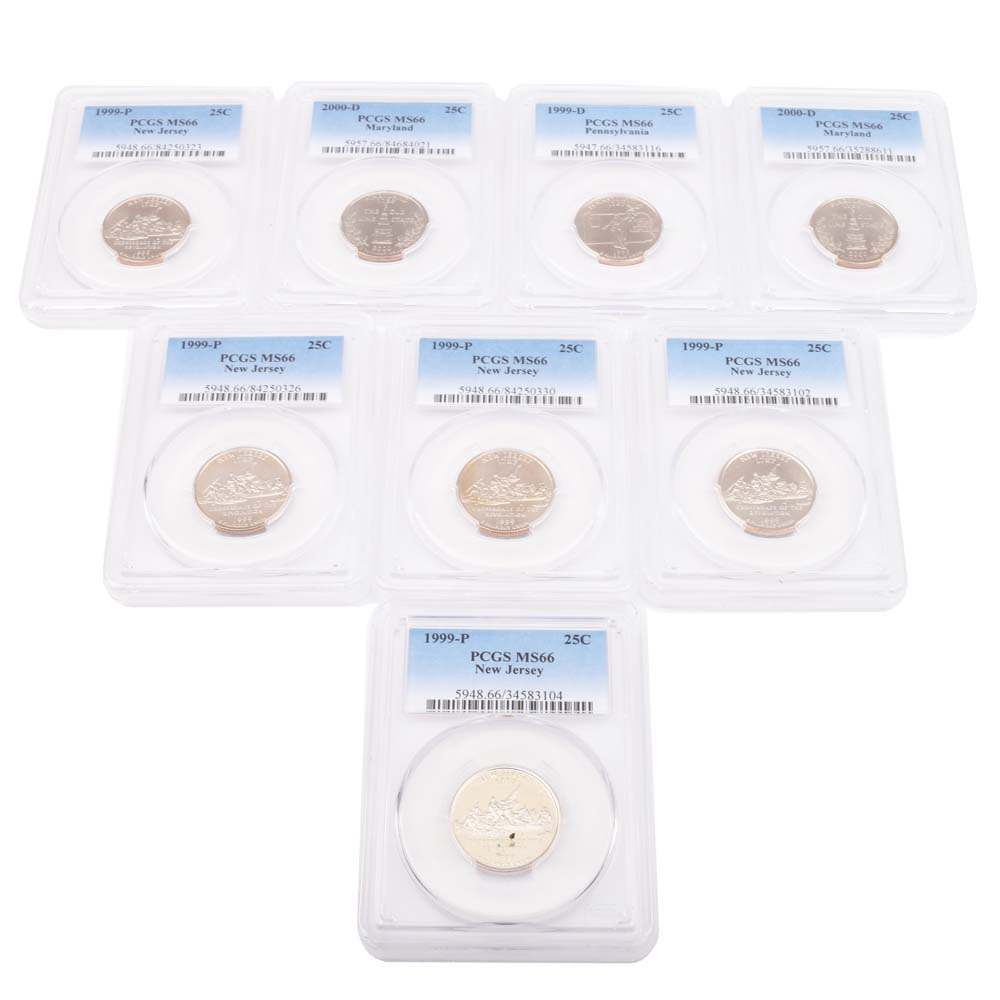 PCGS Graded Washington Fifty States Quarter Dollars