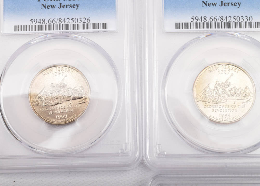 PCGS Graded Washington Fifty States Quarter Dollars