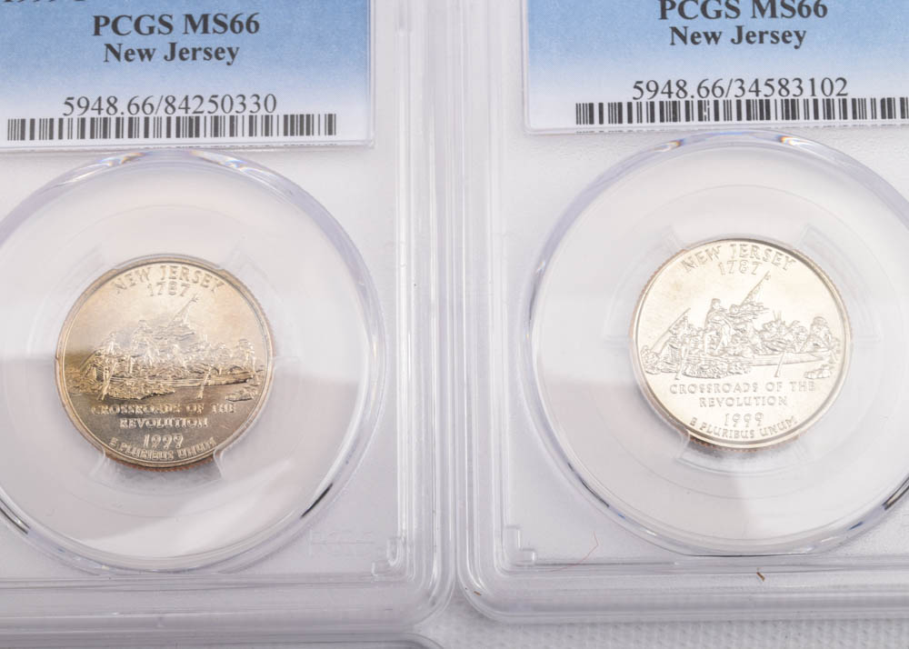 PCGS Graded Washington Fifty States Quarter Dollars
