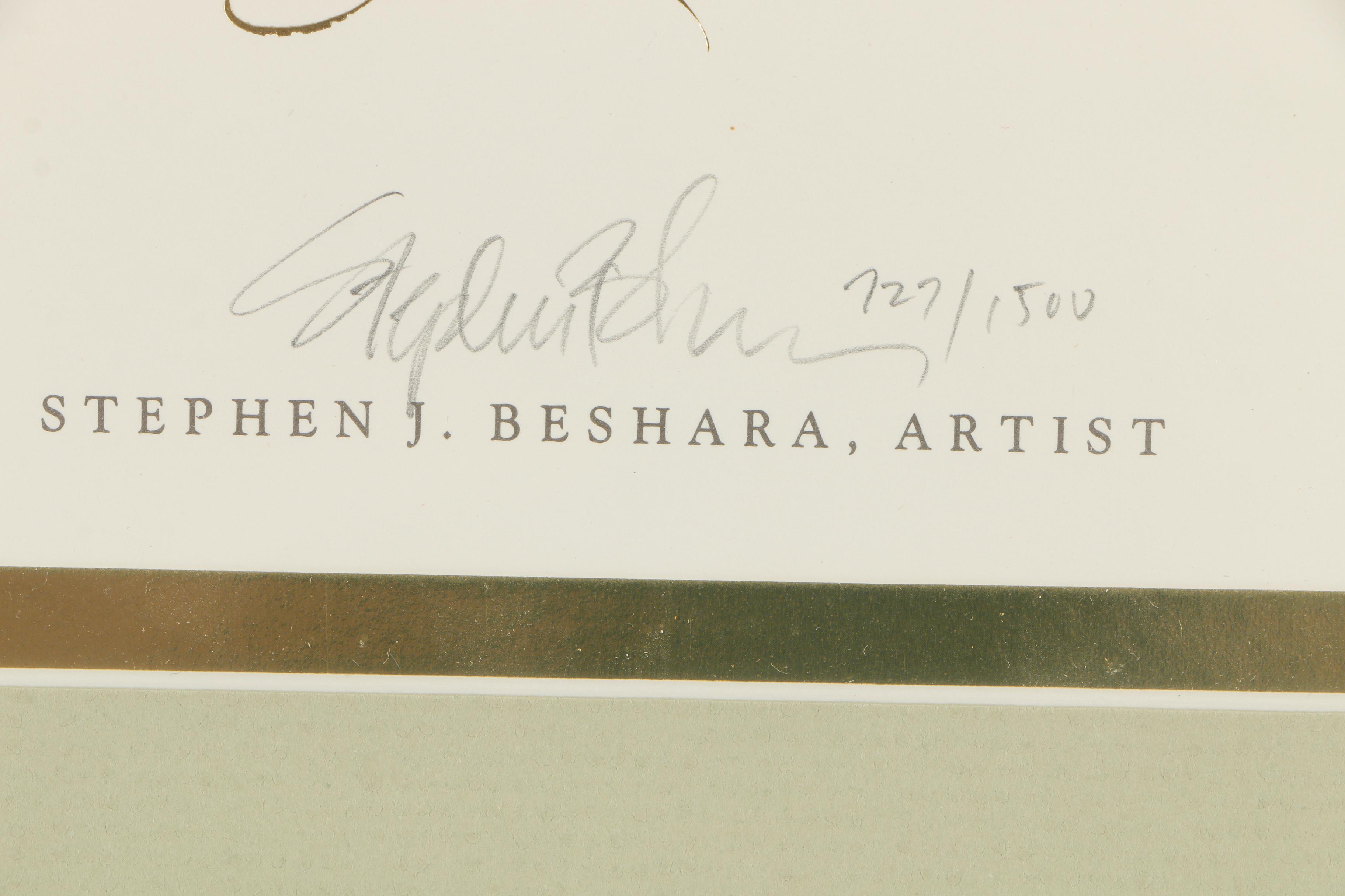 Stephen J. Beshara Limited Edition Offset Lithograph " Pride of Baltimore II"