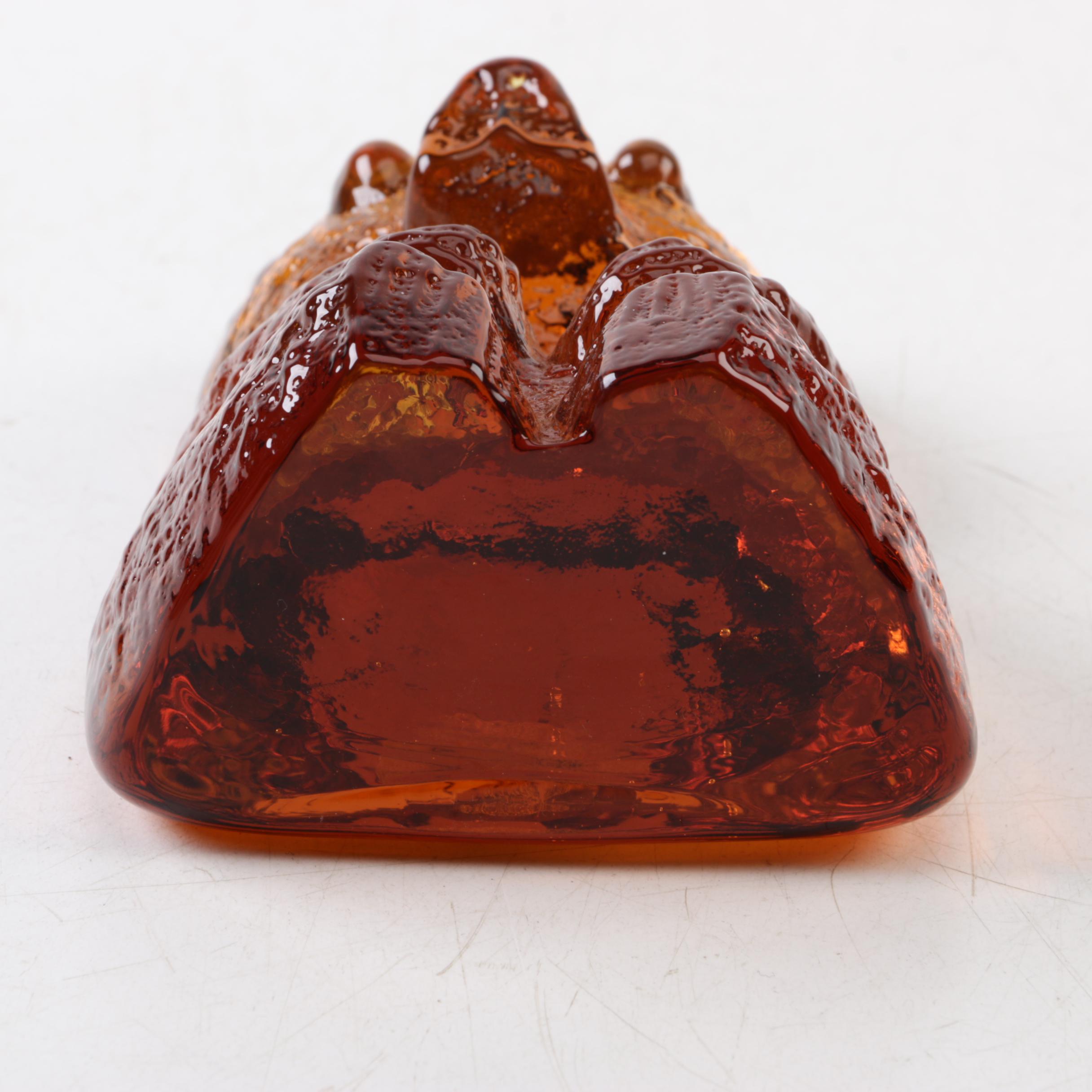 Blenko Glass Bear Figurine Designed by Don Shephard