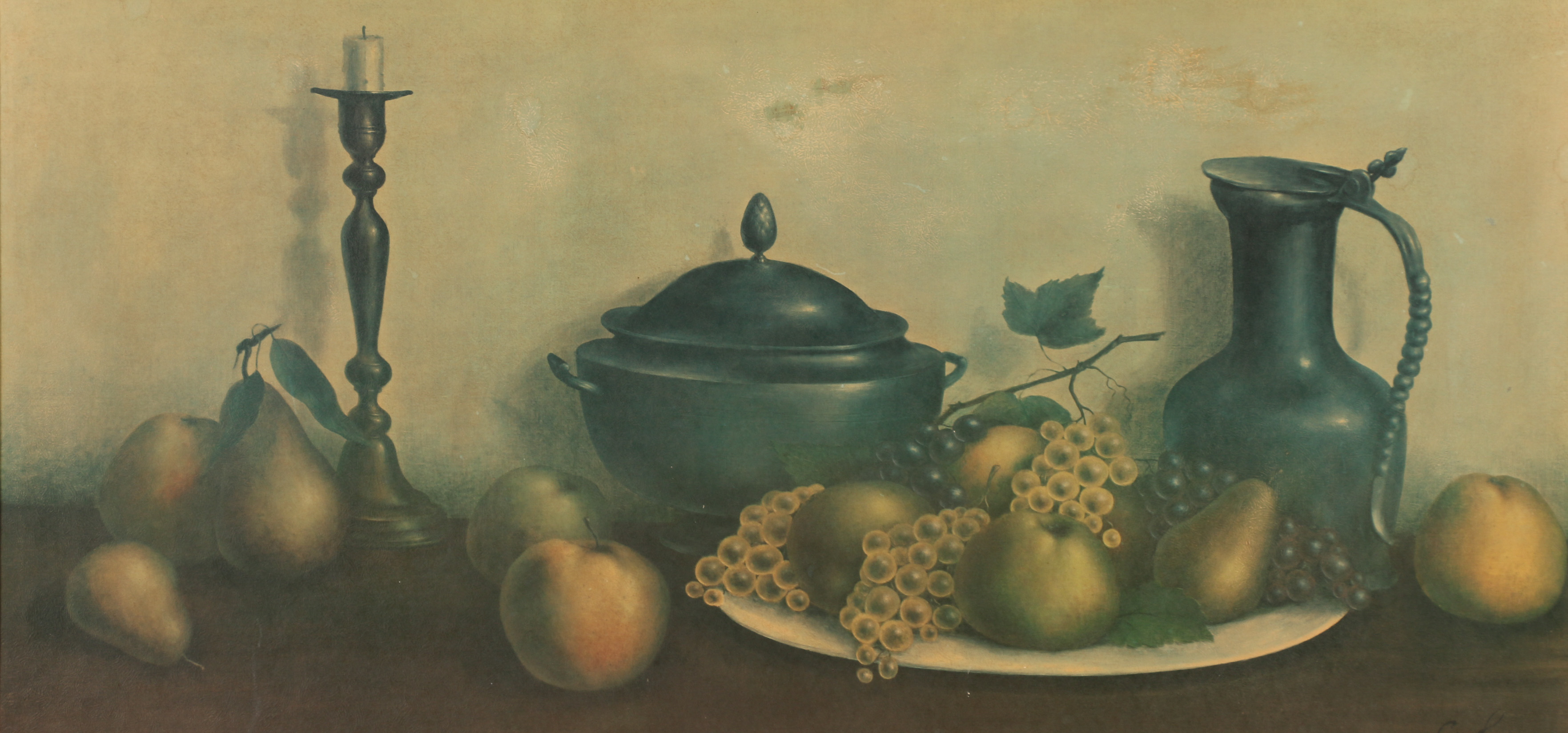 Offset Lithograph After Georges Coulon Still Life Painting