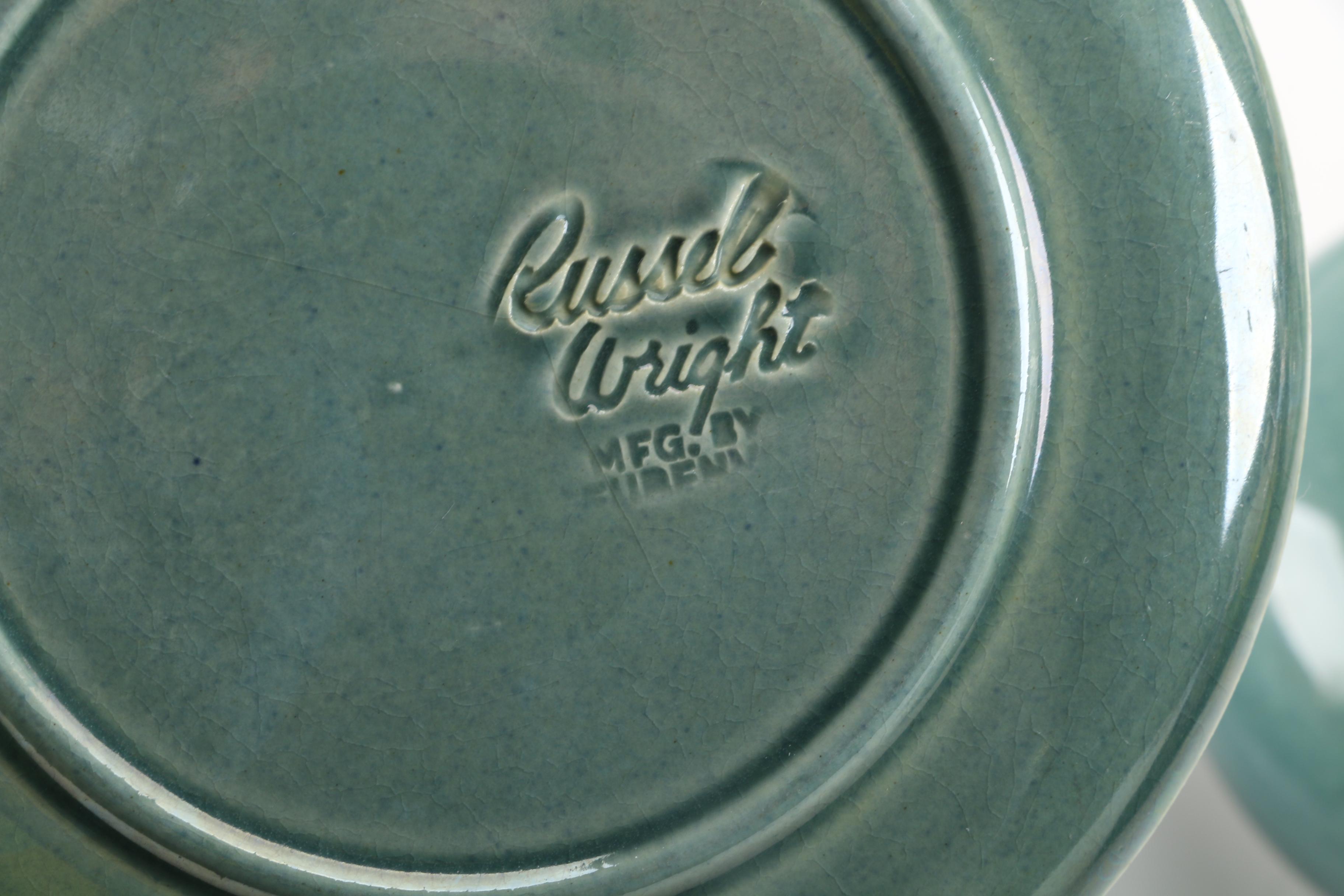 Steubenville "American Modern Seafoam Green" Dinnerware, Circa 1939-1950