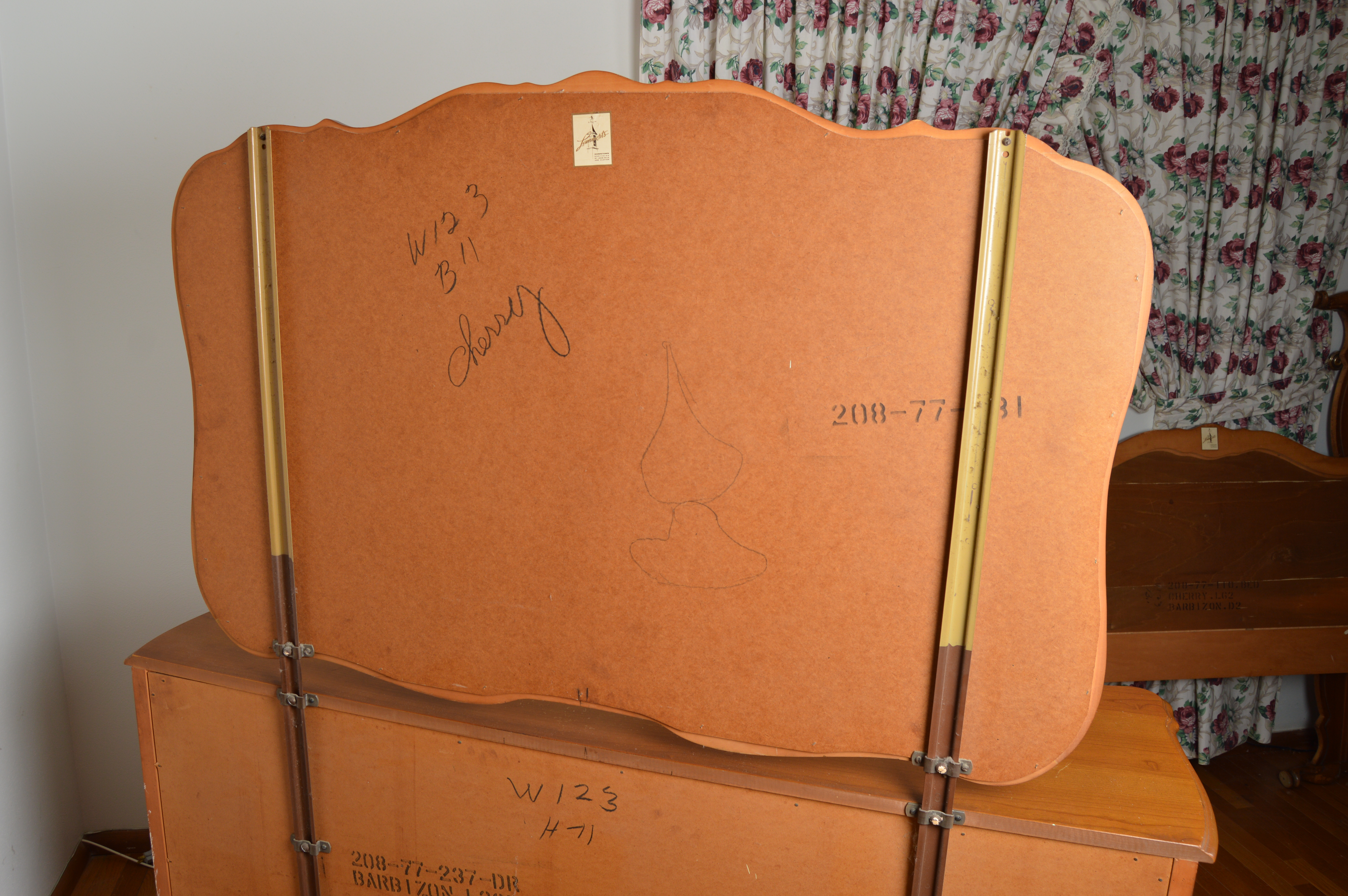 Vintage French Provincial Cherry Bedroom Set by Bassett