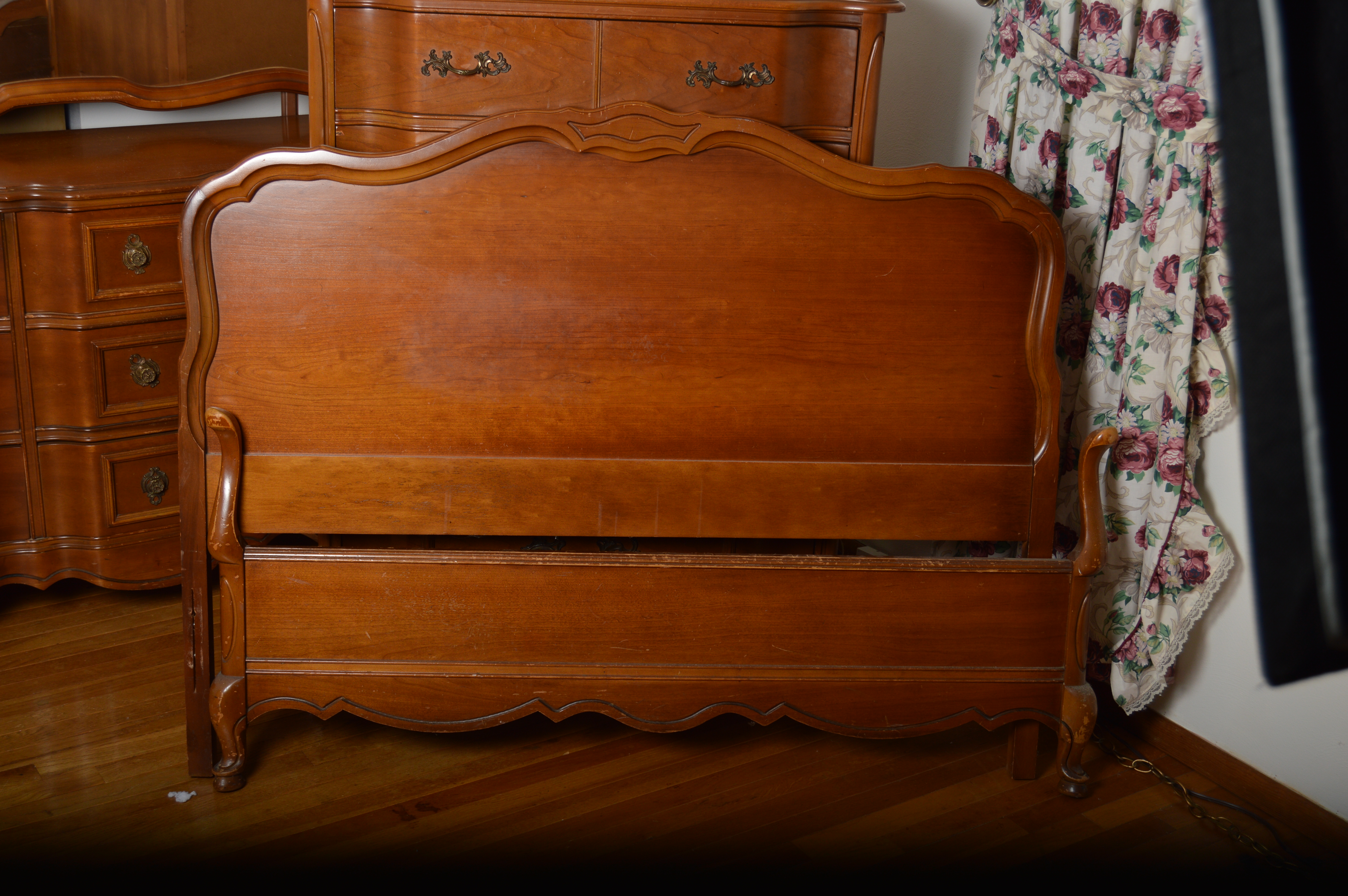 Vintage French Provincial Cherry Bedroom Set by Bassett
