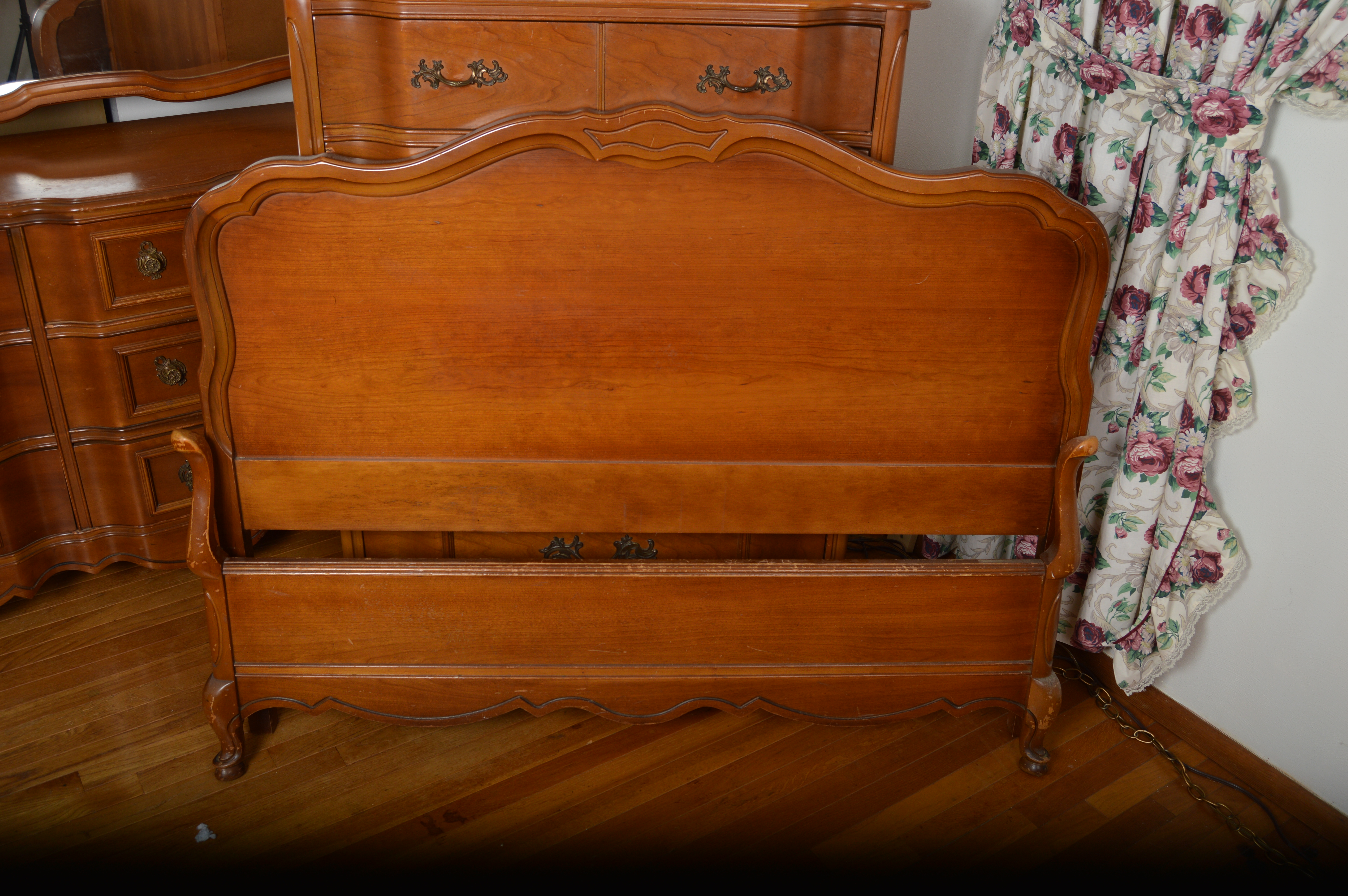 Vintage French Provincial Cherry Bedroom Set by Bassett