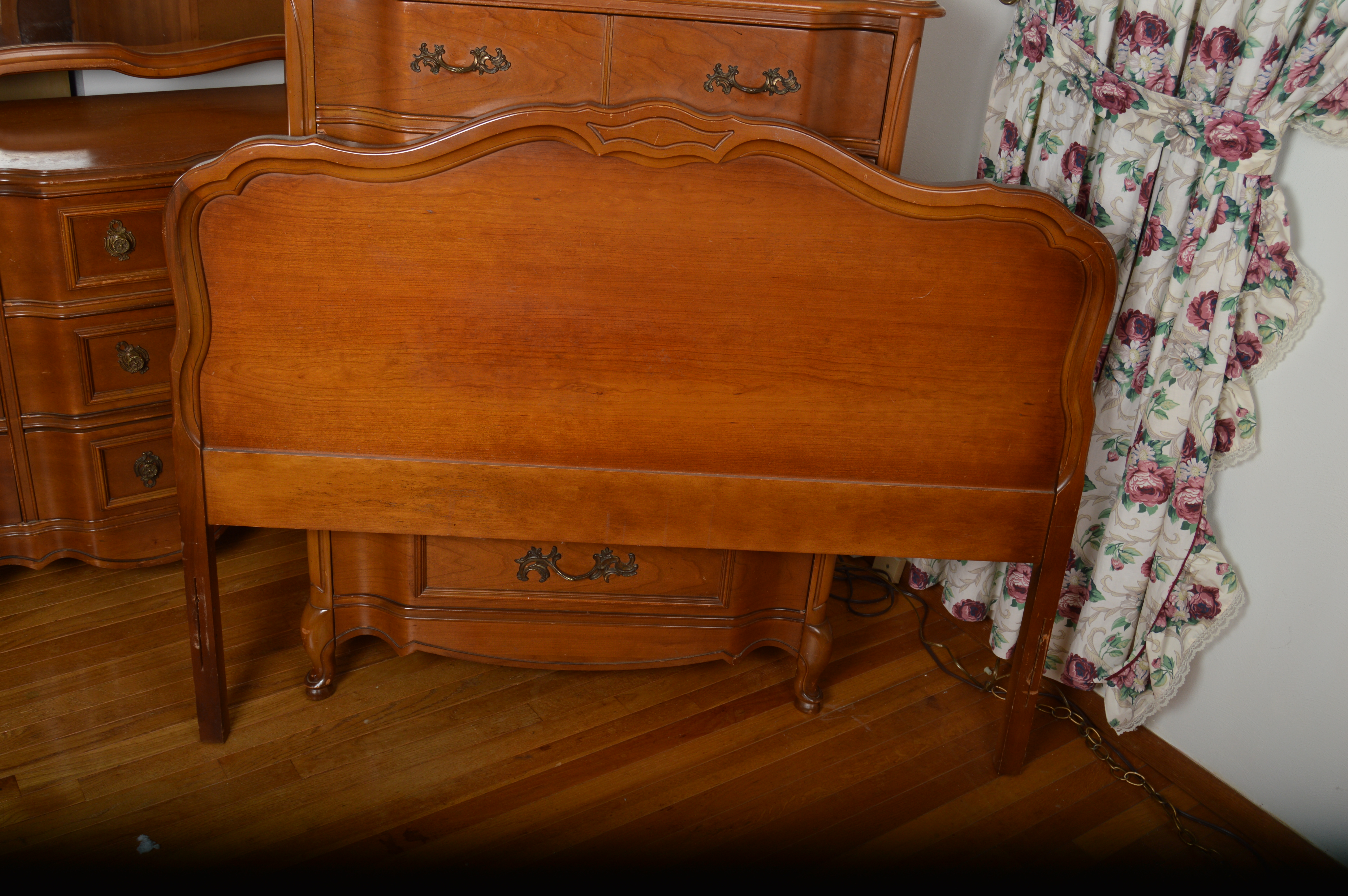 Vintage French Provincial Cherry Bedroom Set by Bassett