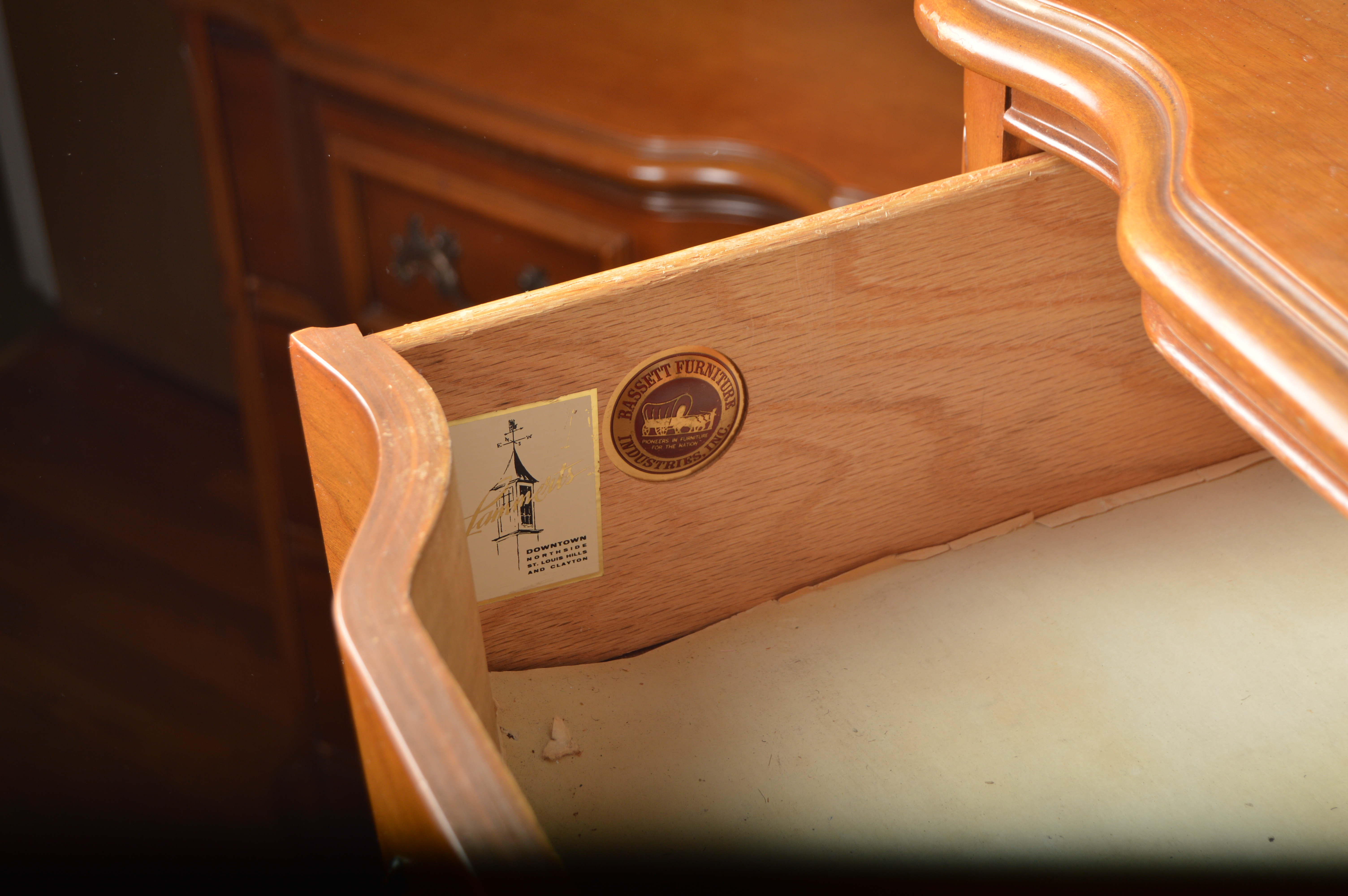 Vintage French Provincial Cherry Bedroom Set by Bassett