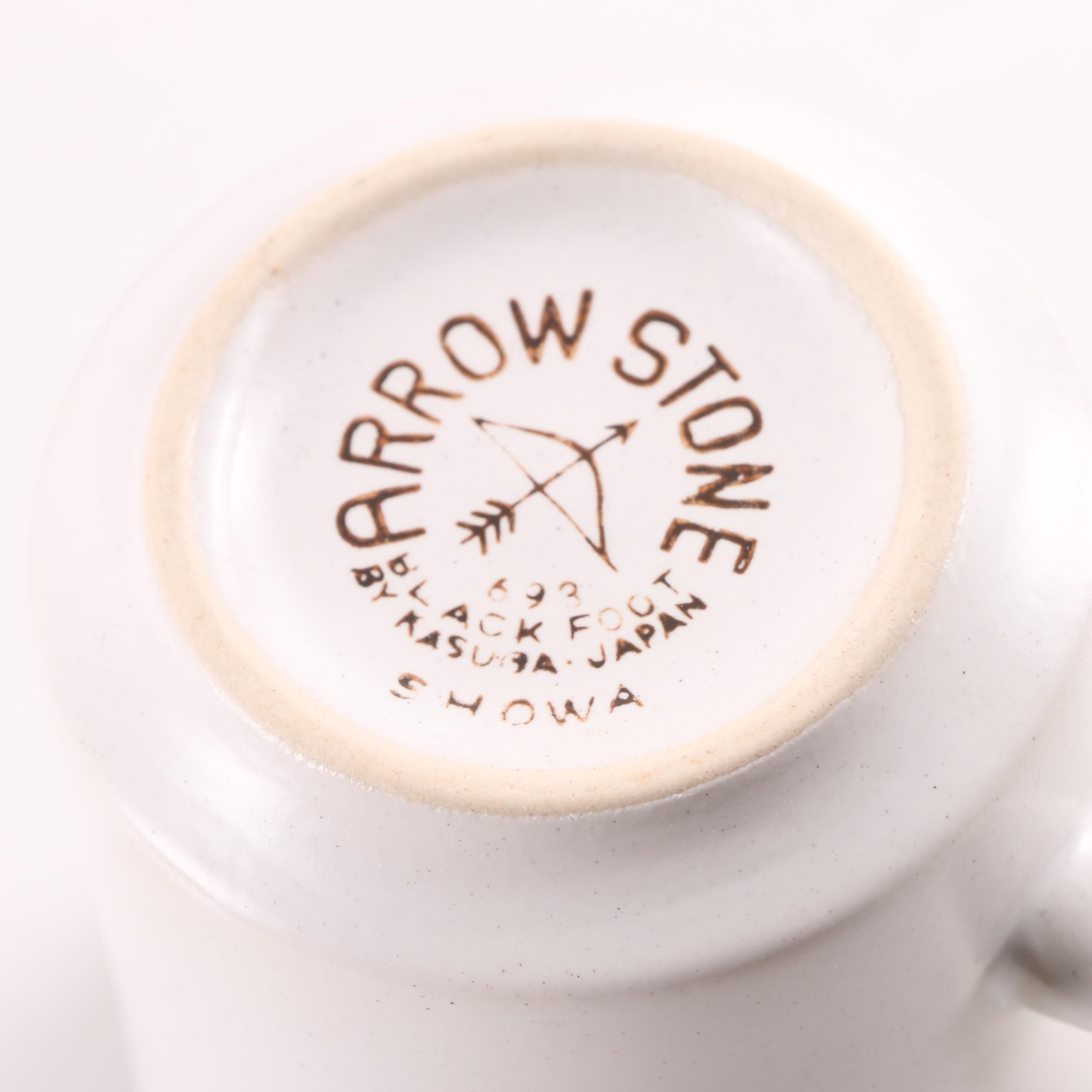 Kasuga by Showa Arrowstone "Black Foot" Dinnerware