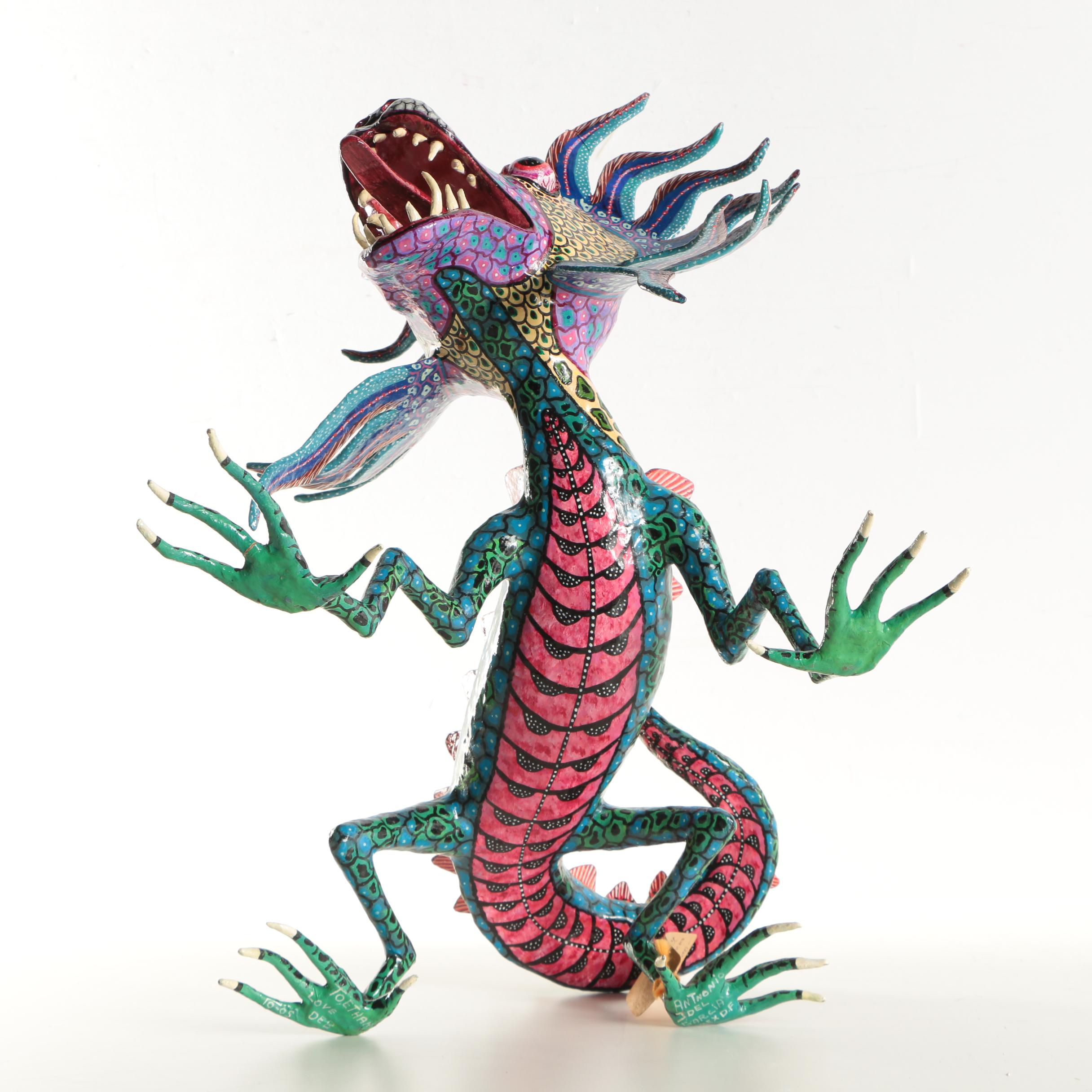 Antonio Joel Garcia Papier-mâché Sculpture "Dragon"