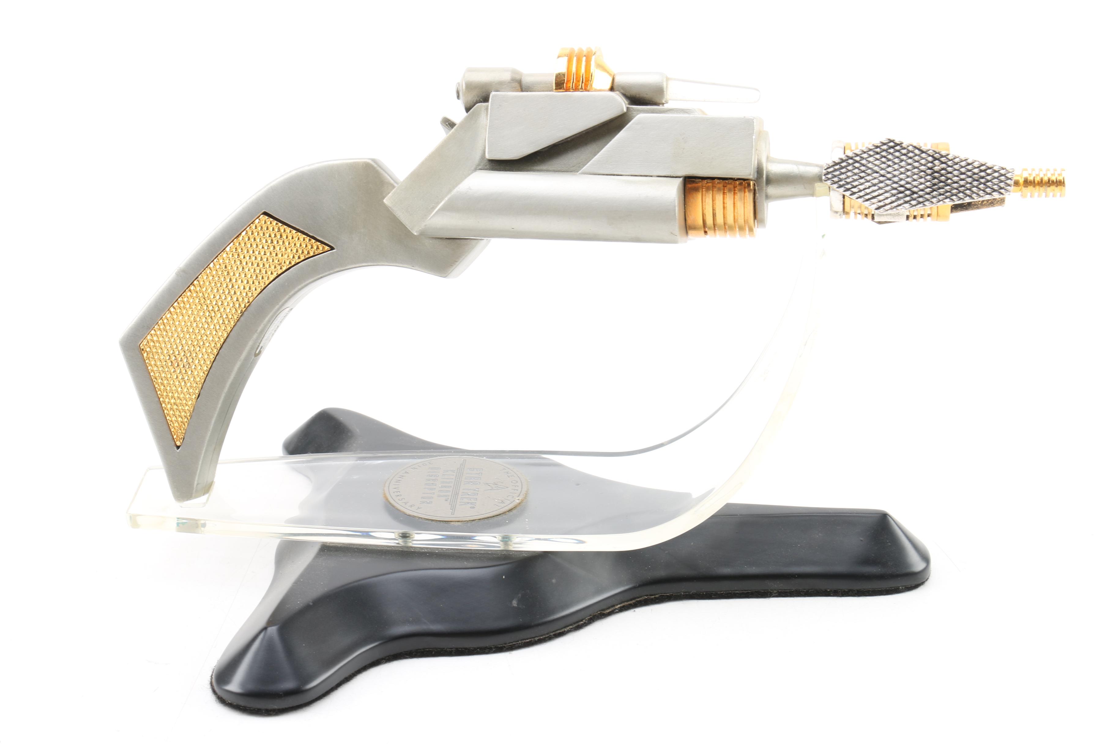 "Star Trek" Klingon Warship and Disruptor Models Including Franklin Mint