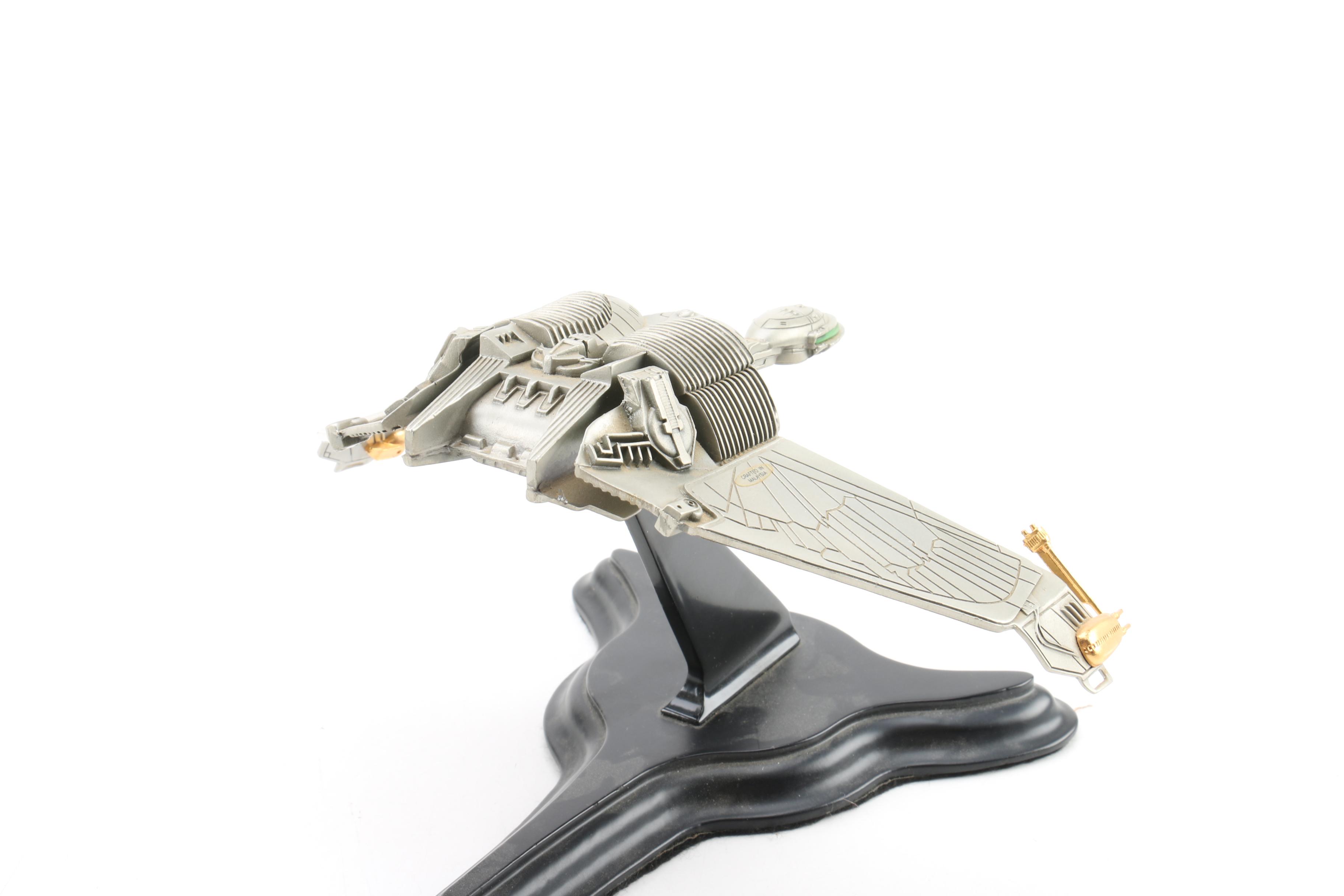"Star Trek" Klingon Warship and Disruptor Models Including Franklin Mint