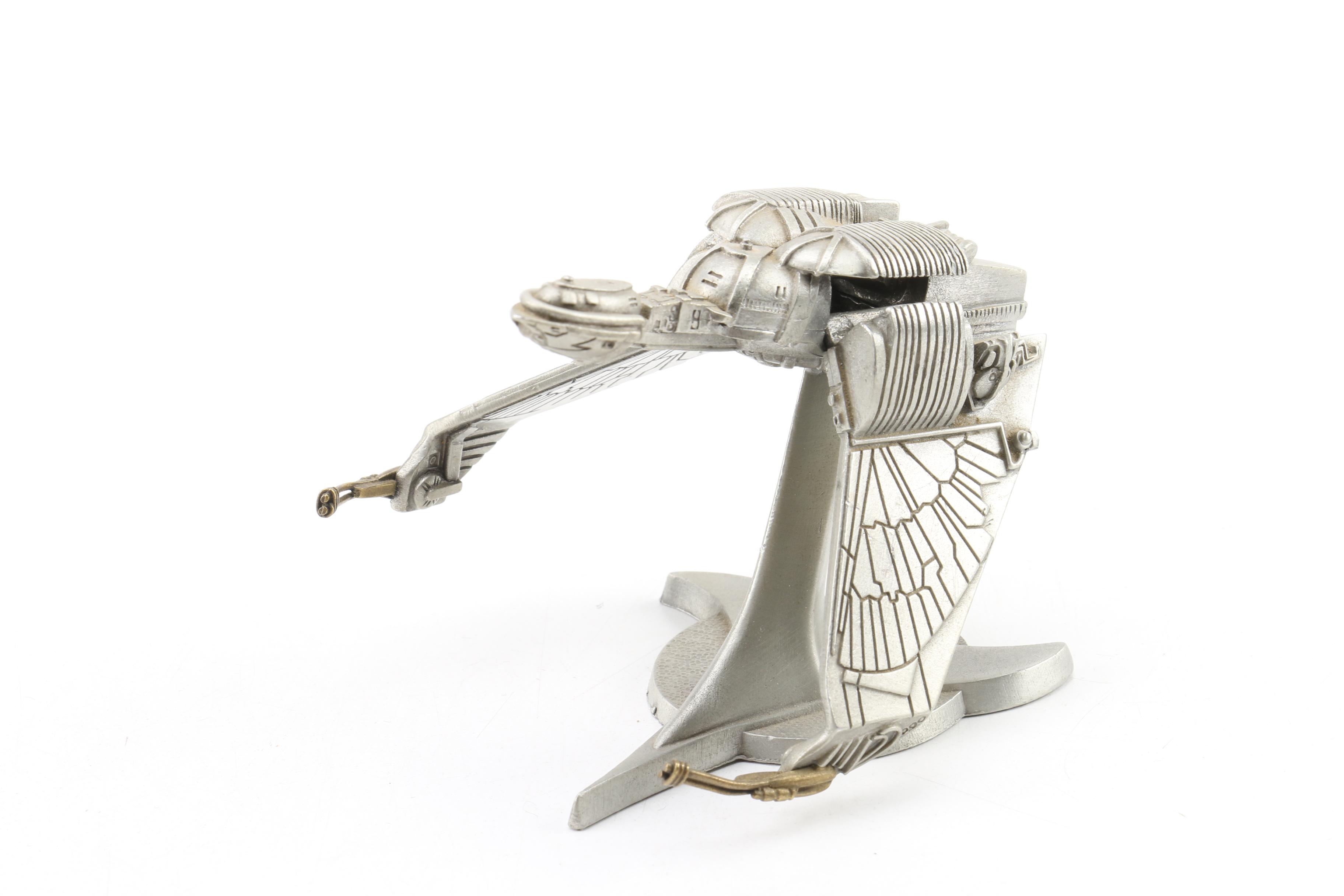 "Star Trek" Klingon Warship and Disruptor Models Including Franklin Mint