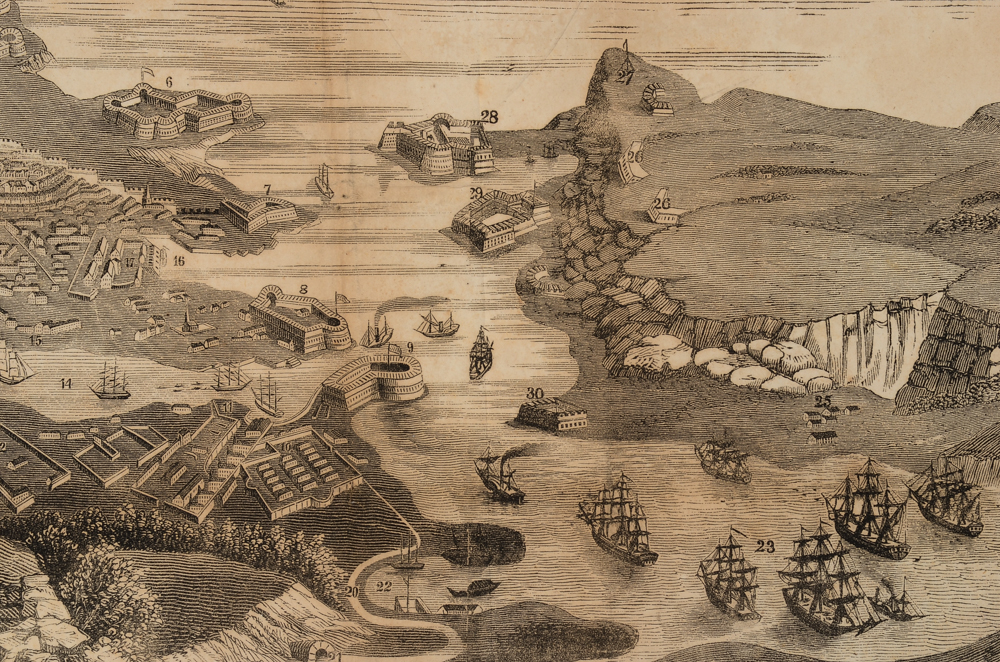 A.H. Jocelyn 19th Century "Le courrier des Etats-Unis" Wood Engraving