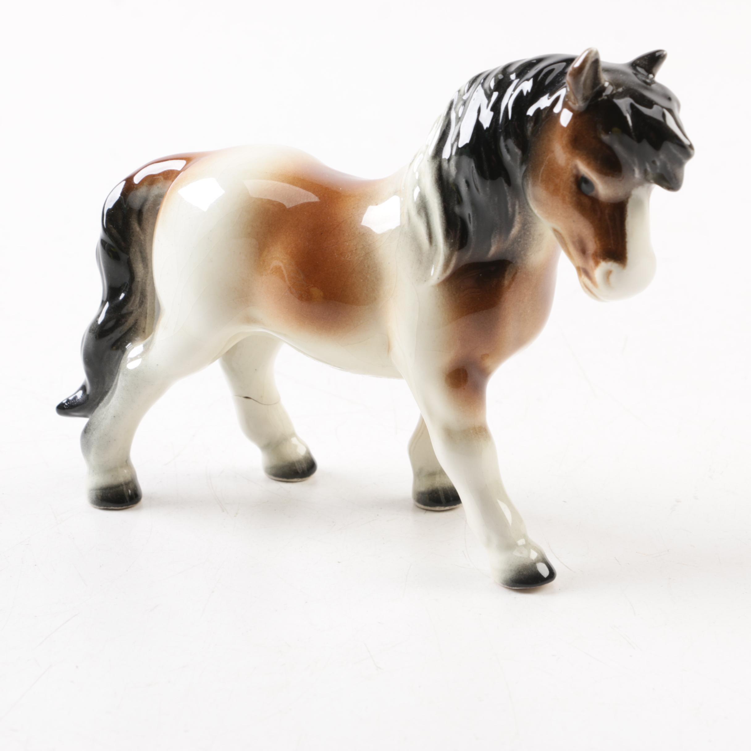 Late 1970s Goebel Porcelain Horse Figurine