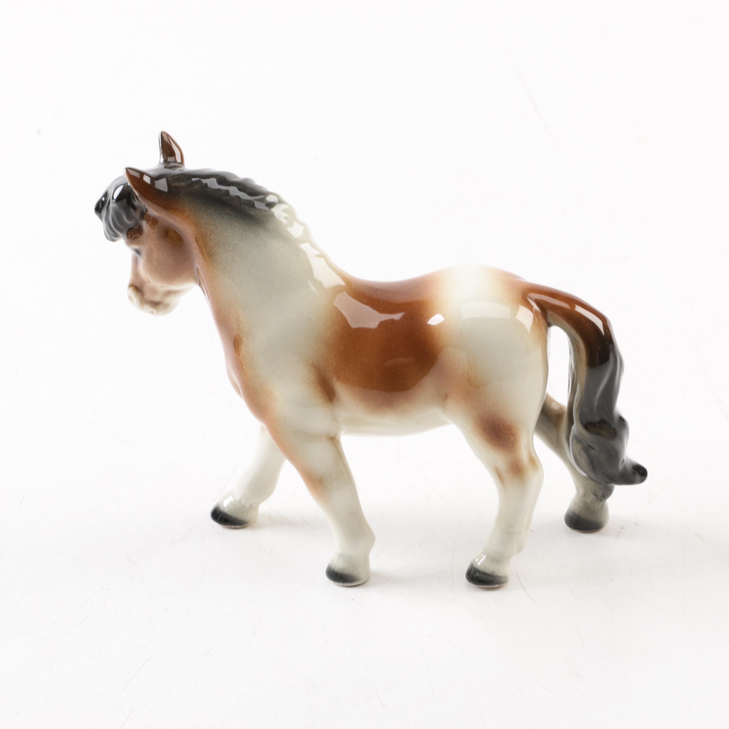 Late 1970s Goebel Porcelain Horse Figurine