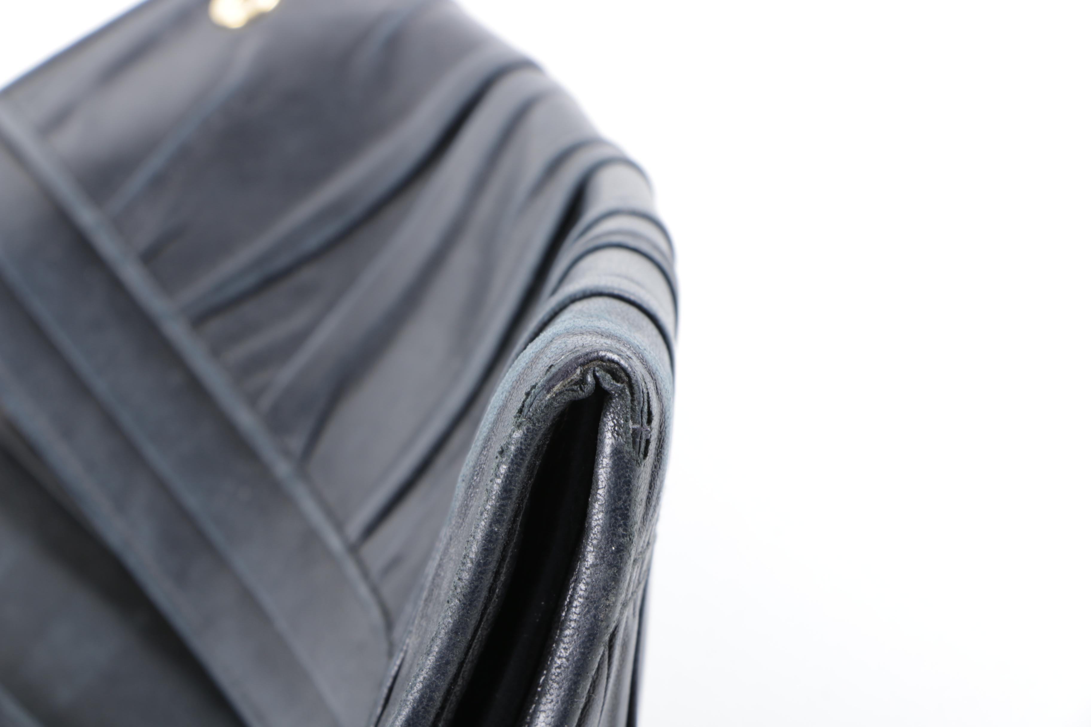 Prada Gathered Leather Wallet