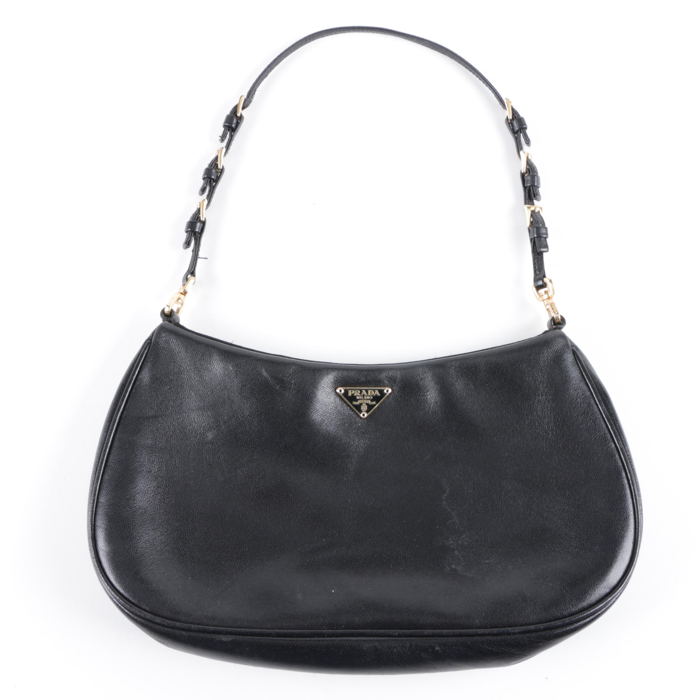 Prada Black Leather Handbag