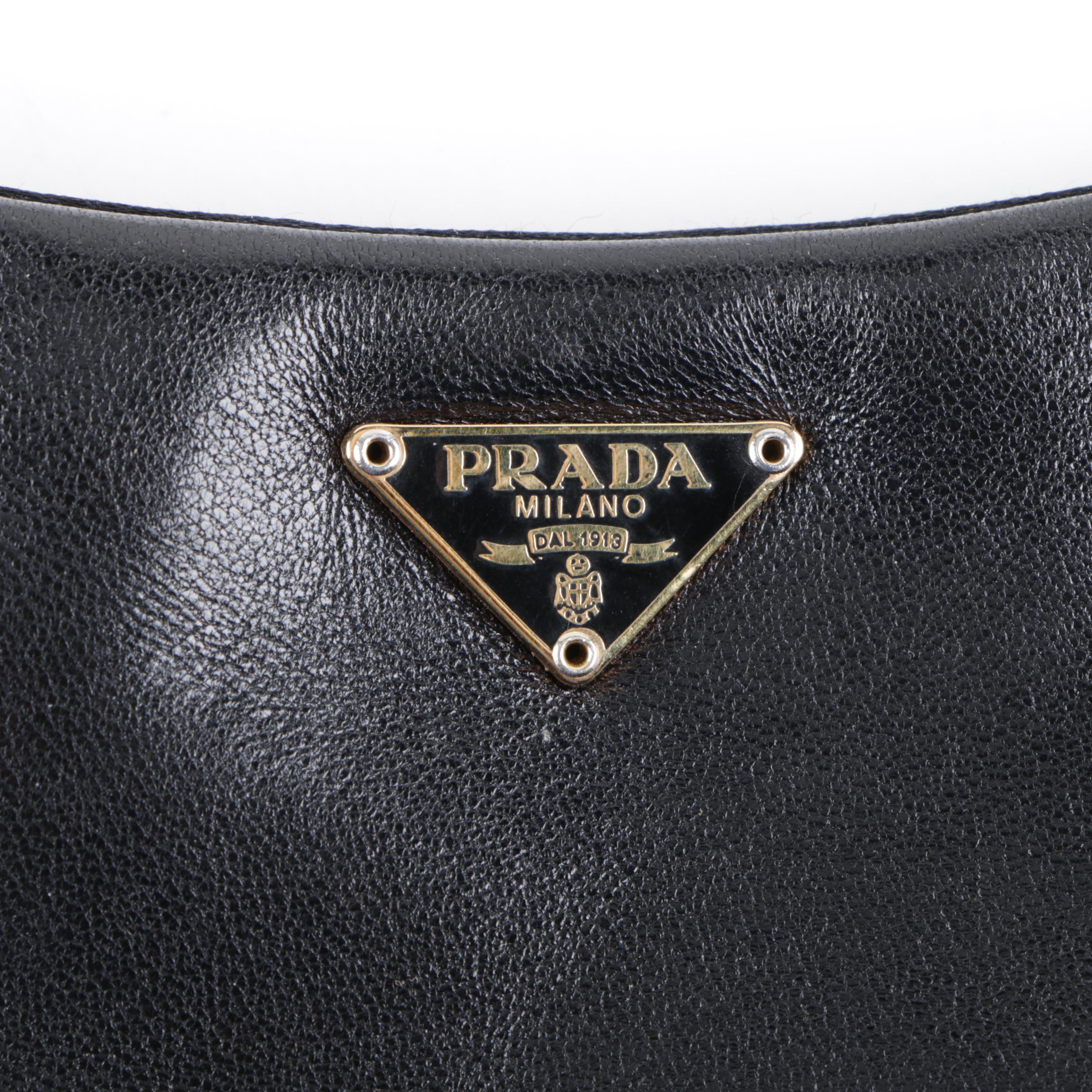 Prada Black Leather Handbag
