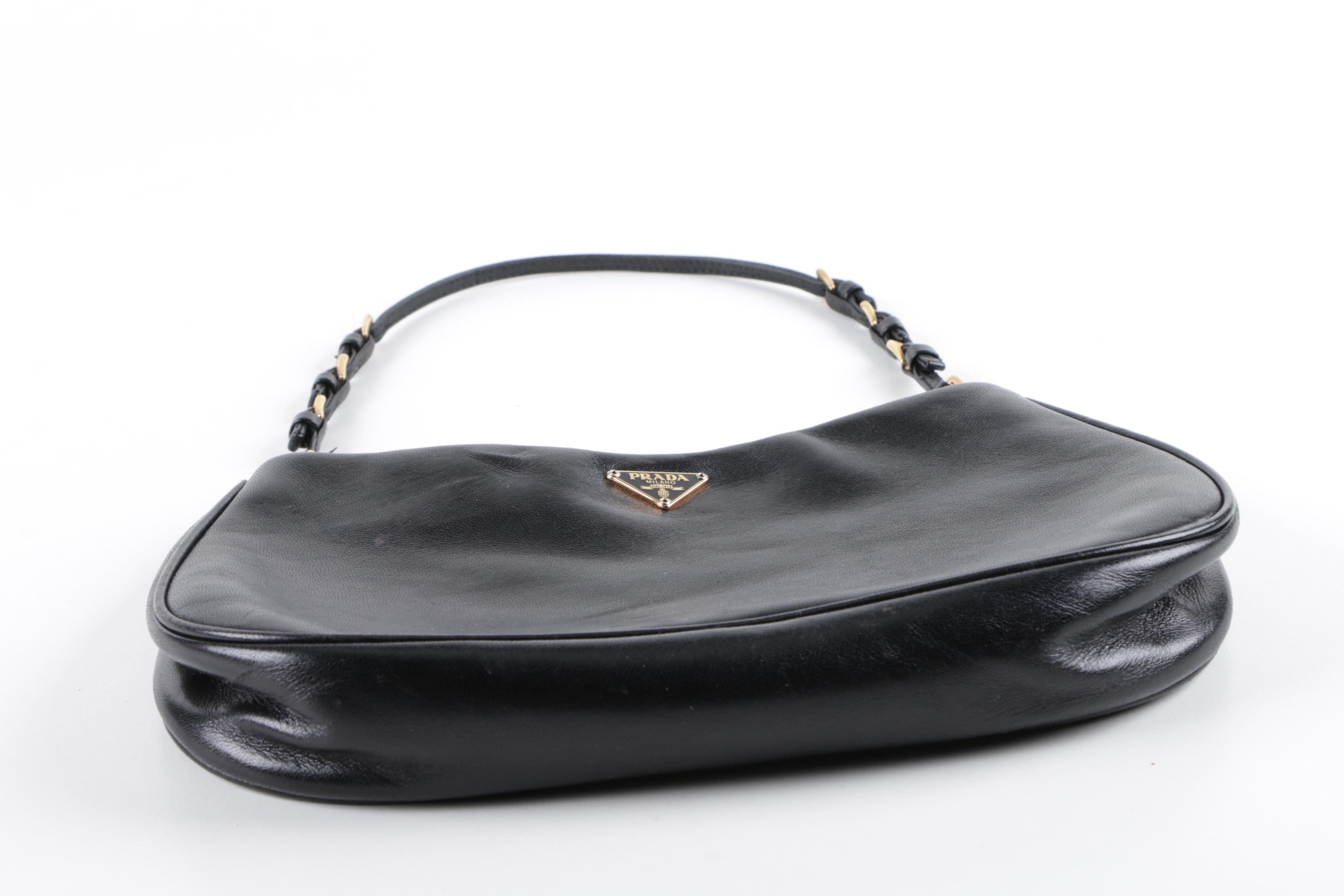 Prada Black Leather Handbag