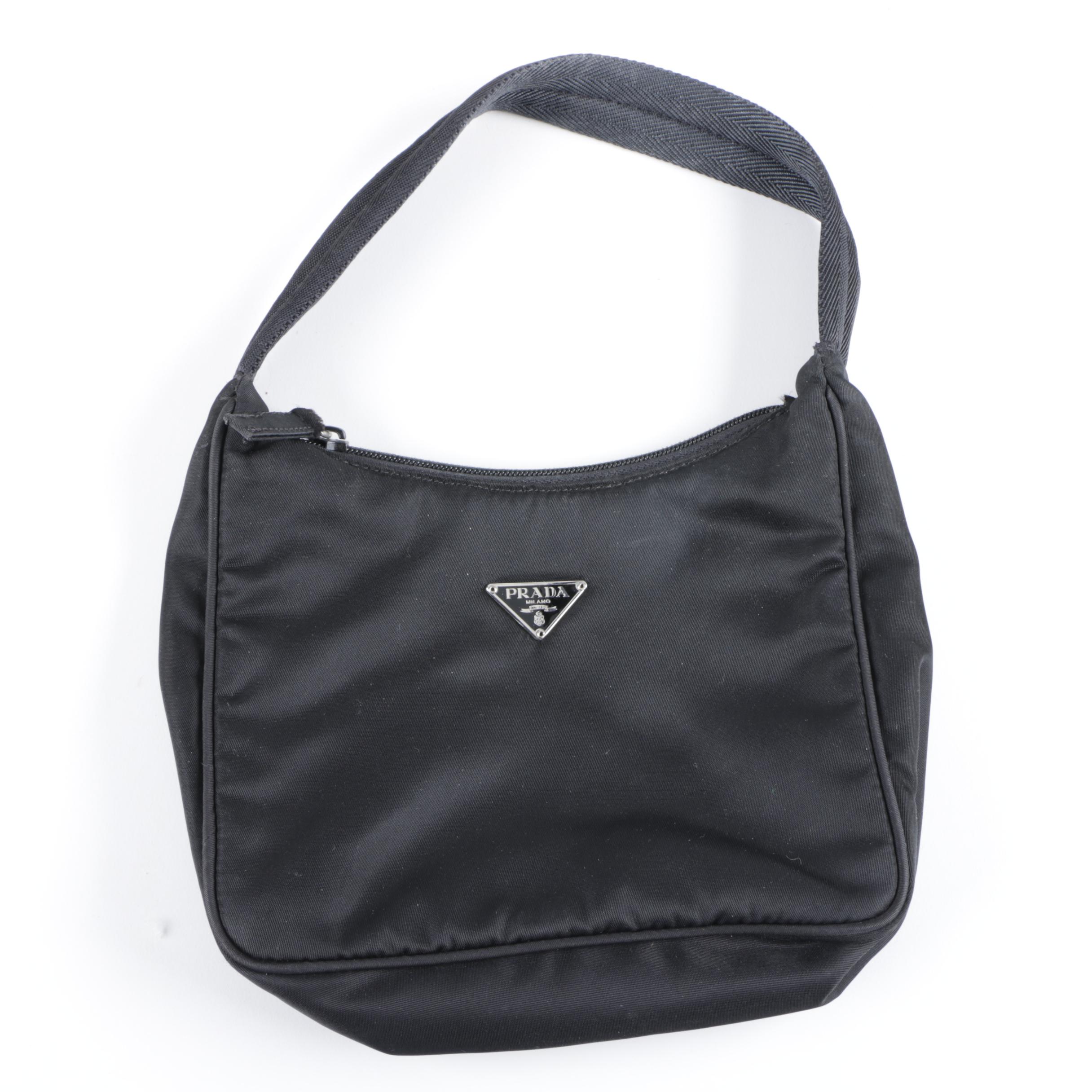 Prada Black Nylon Handbag
