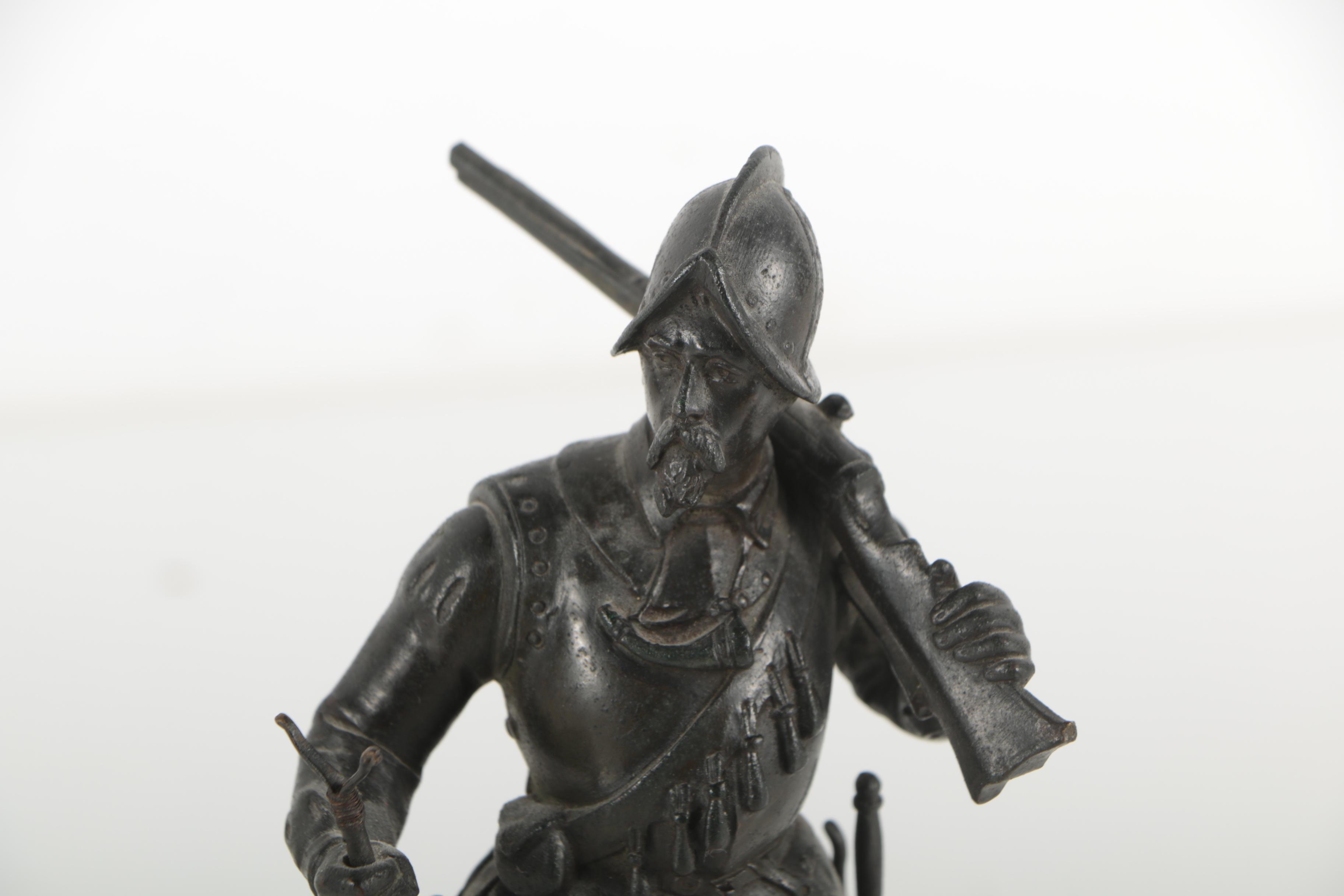 Brass Sculpture of Soldier
