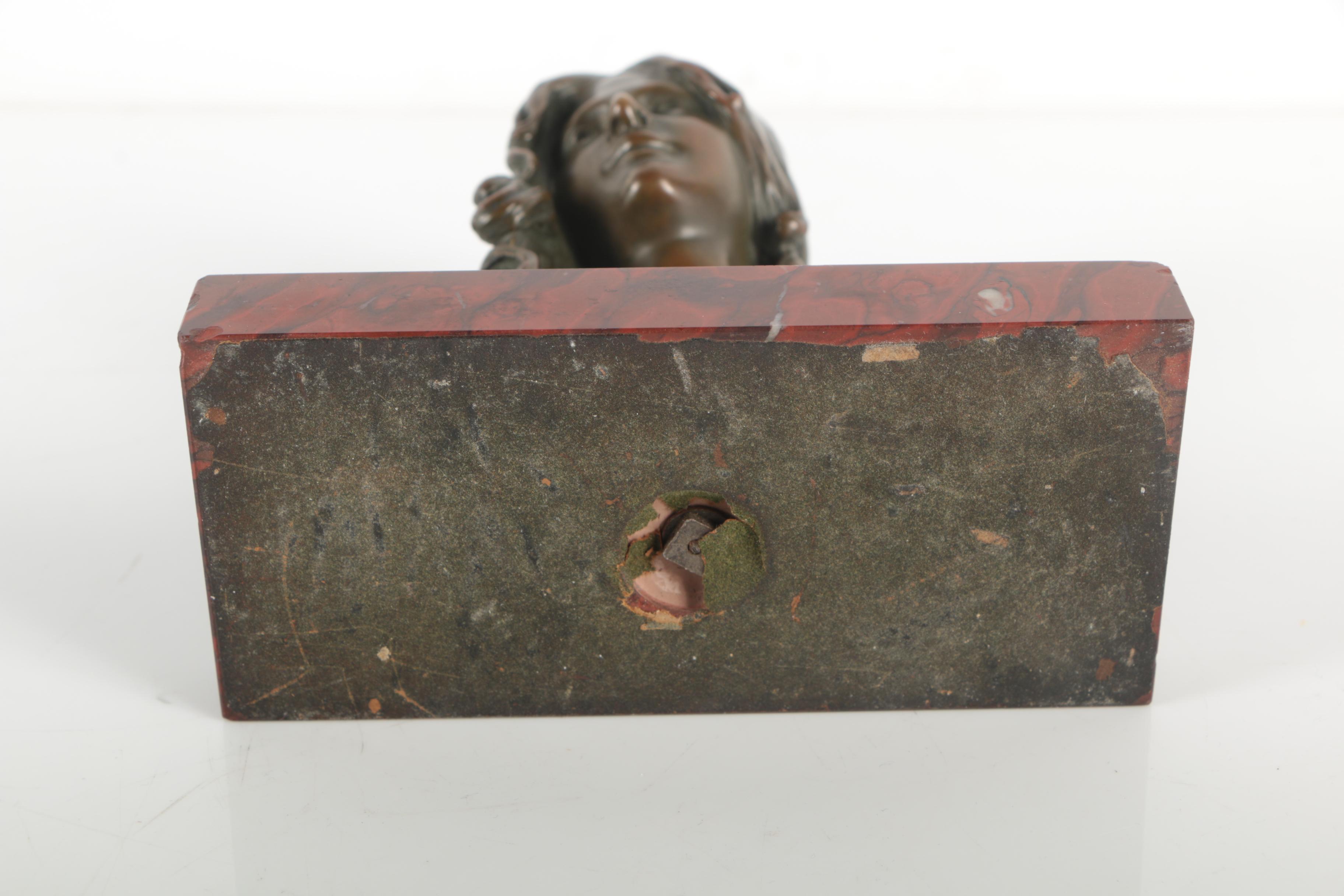 Léon Noel Delagrange Bronze Bust on Marble Base