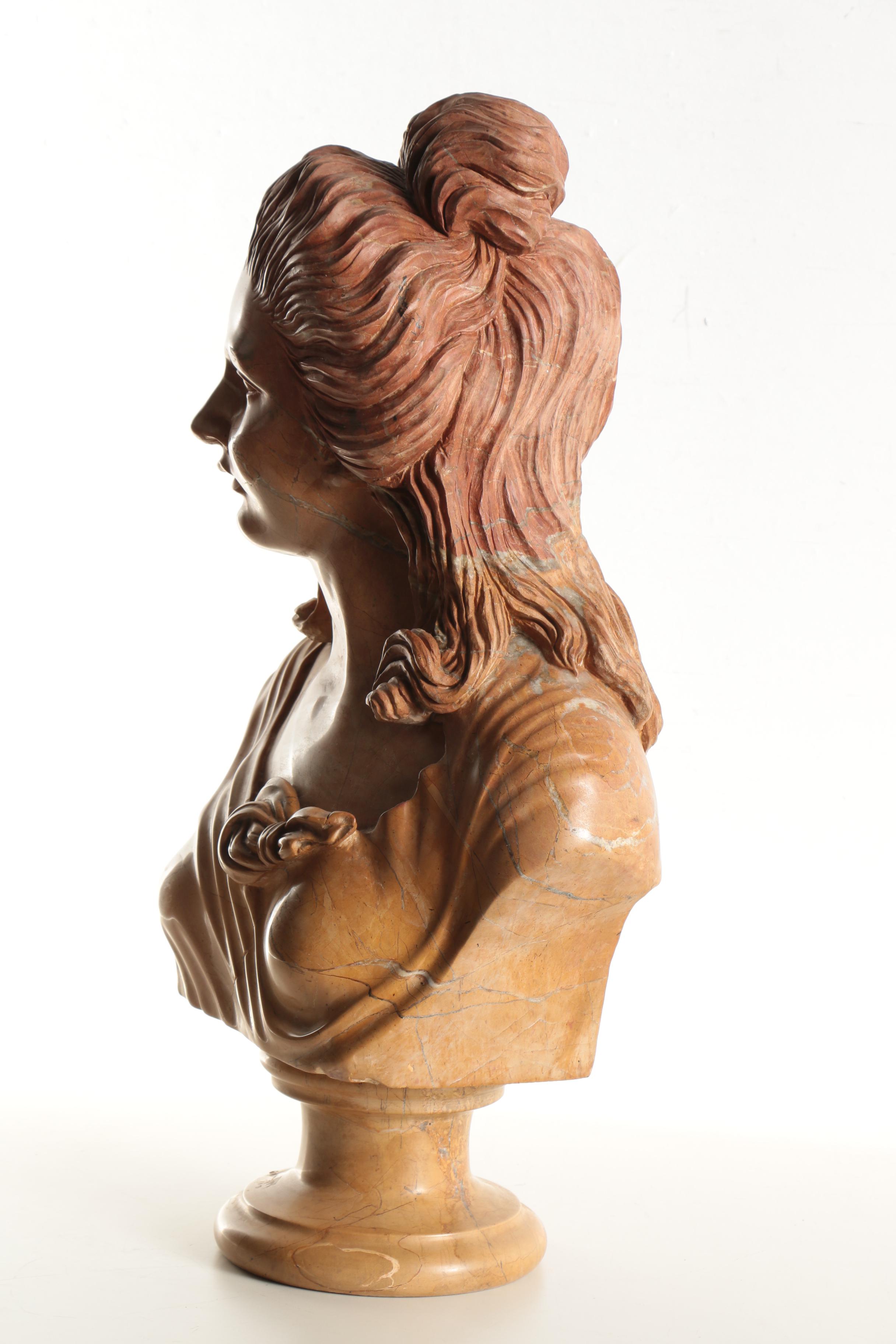 Marble Bust of Marie Antoinette