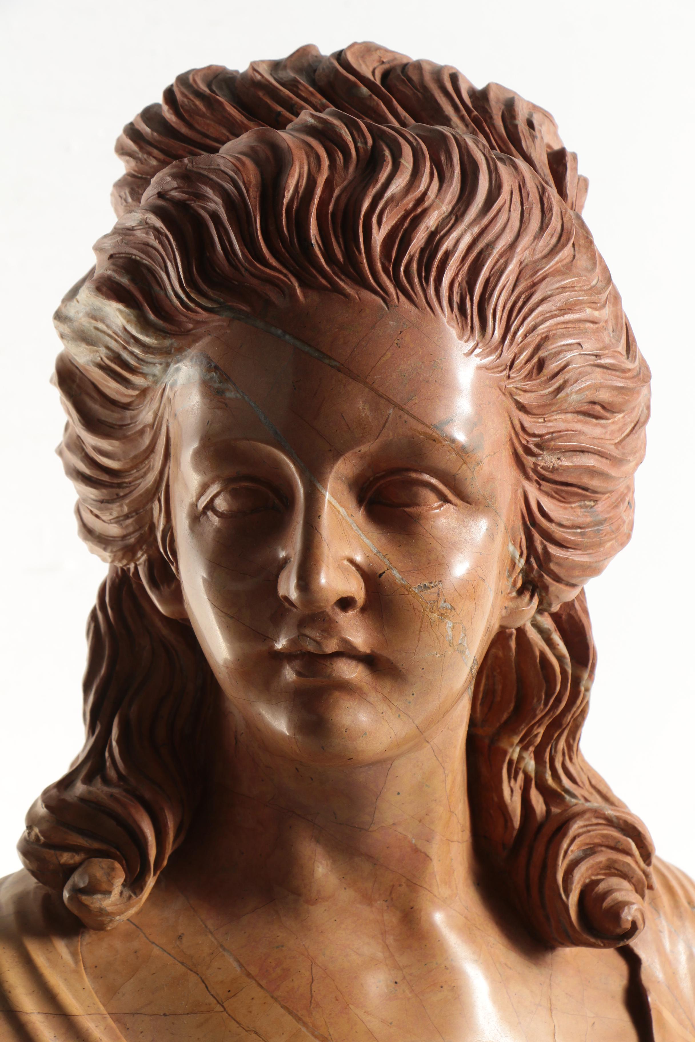 Marble Bust of Marie Antoinette