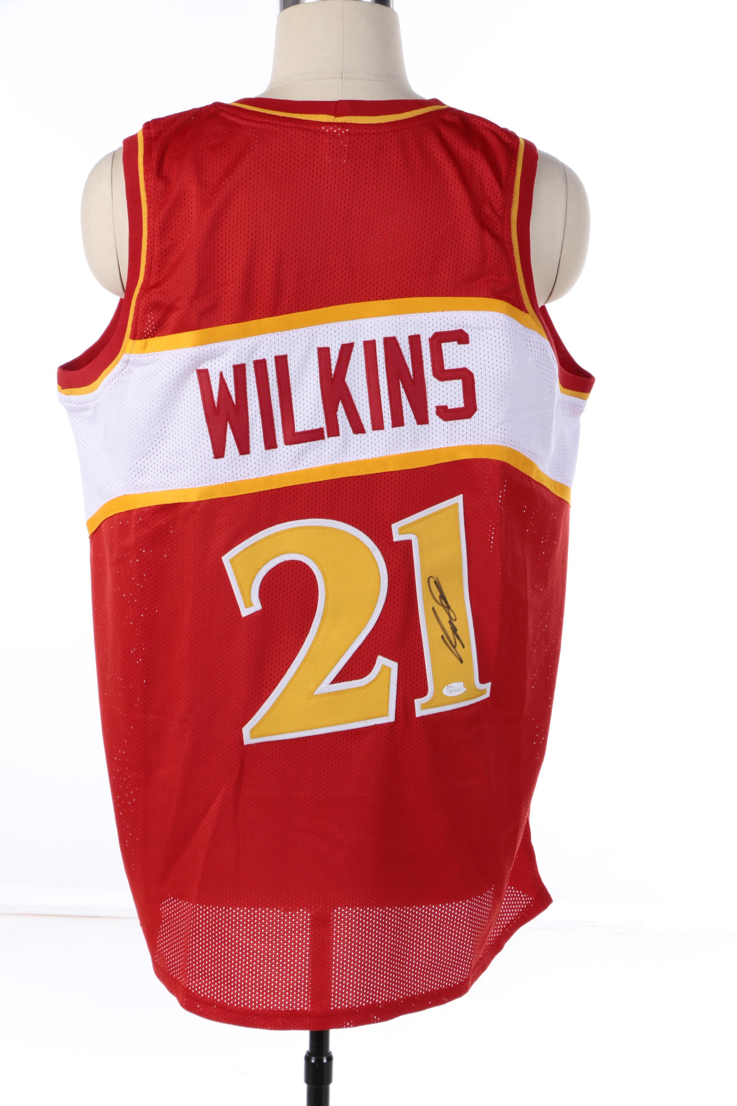 Dominique Wilkins Autographed Atlanta Hawks Jersey