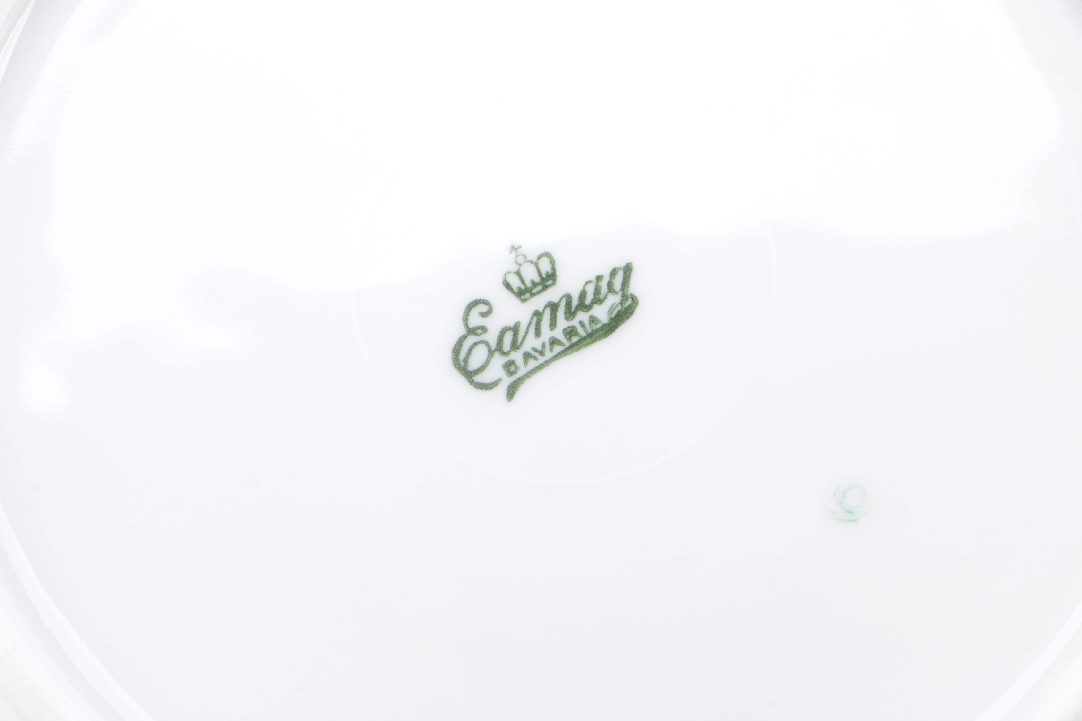 Vintage Eamag Bavaria Porcelain Soup Tureen and Bowls