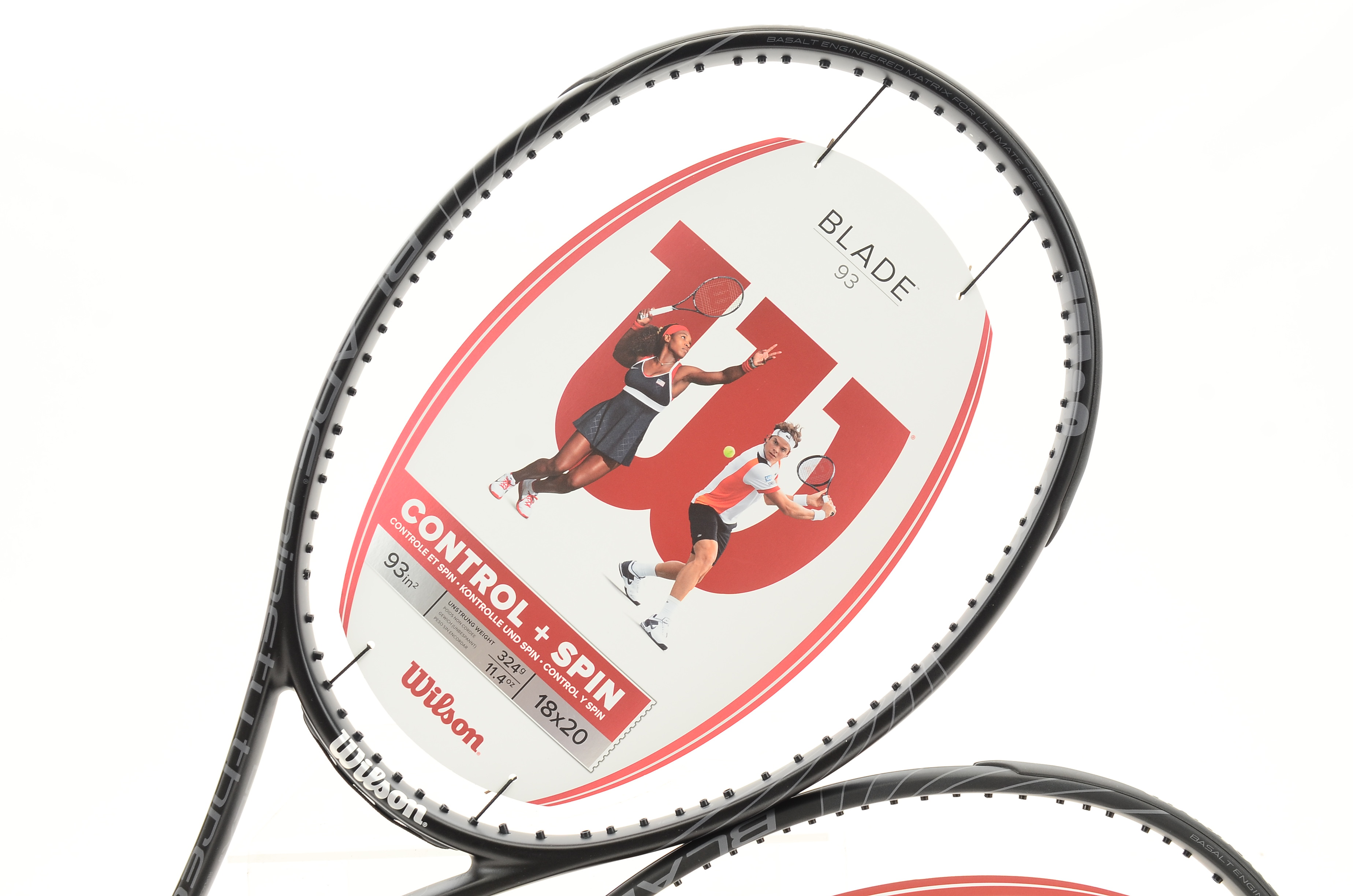 Pair of Wilson Blade 93 Tennis Racquets