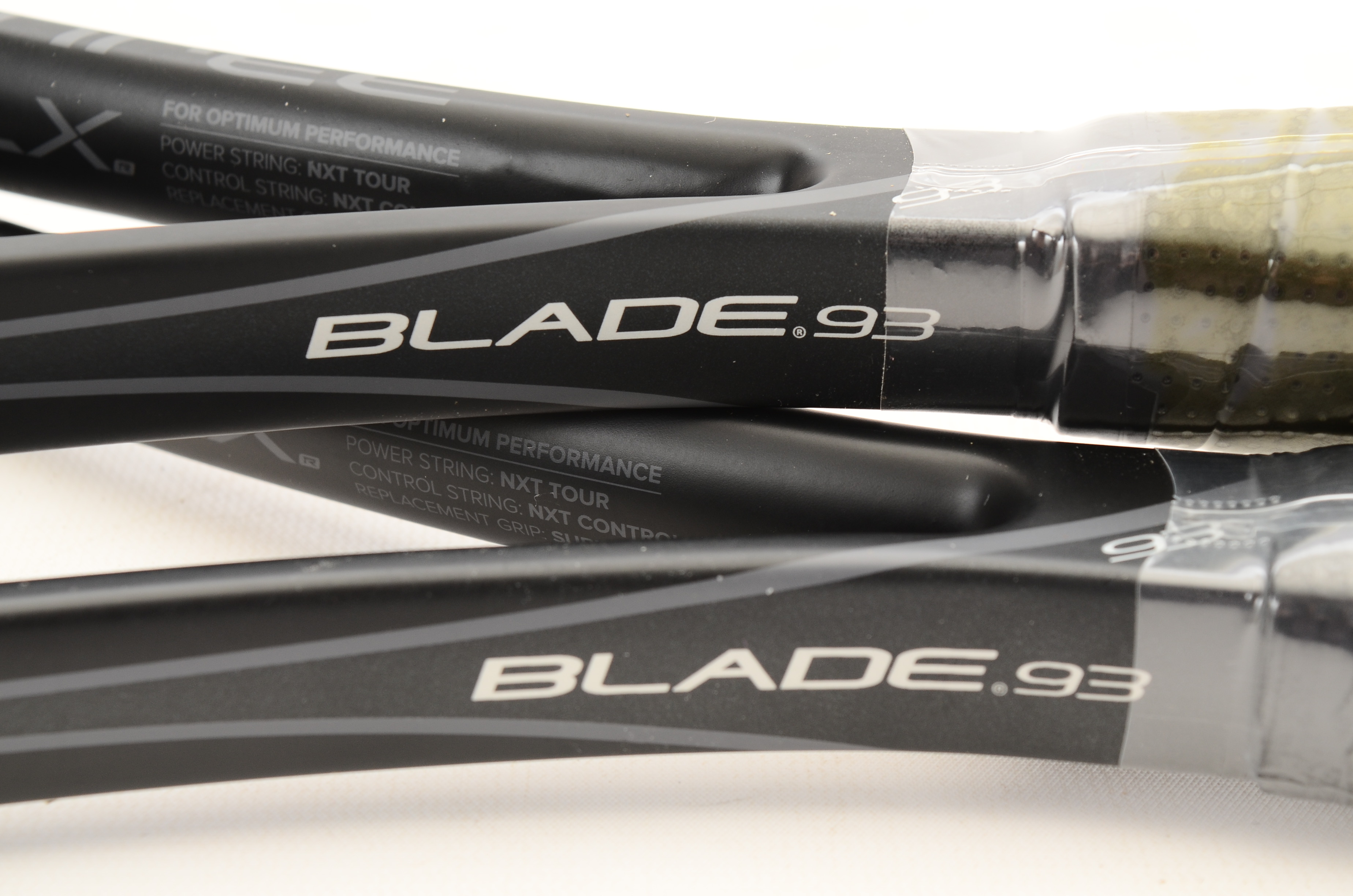 Pair of Wilson Blade 93 Tennis Racquets