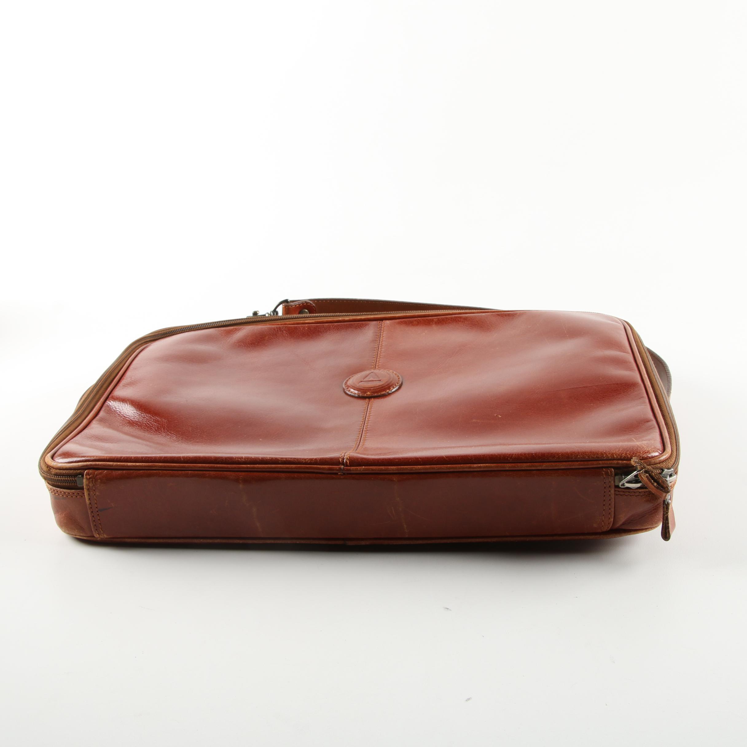 Vintage Andantini Brown Leather Briefcase