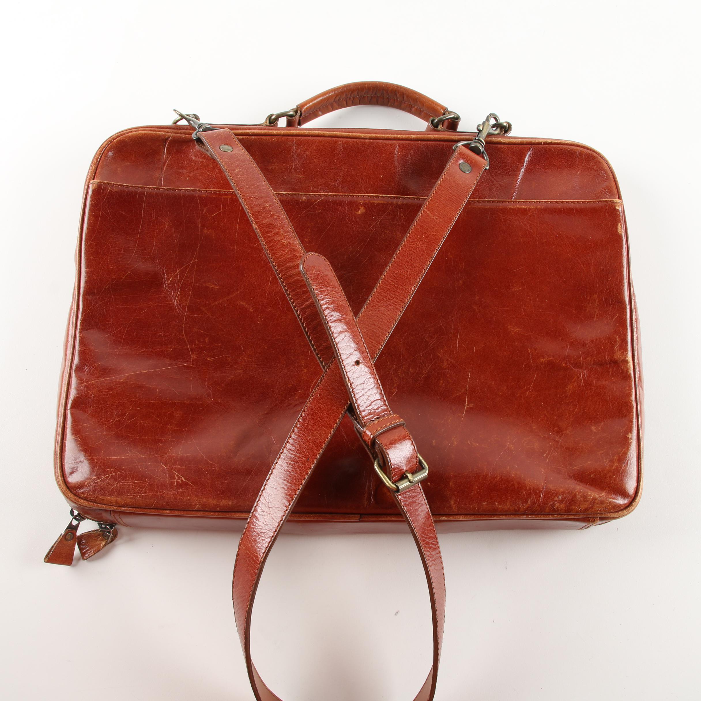 Vintage Andantini Brown Leather Briefcase