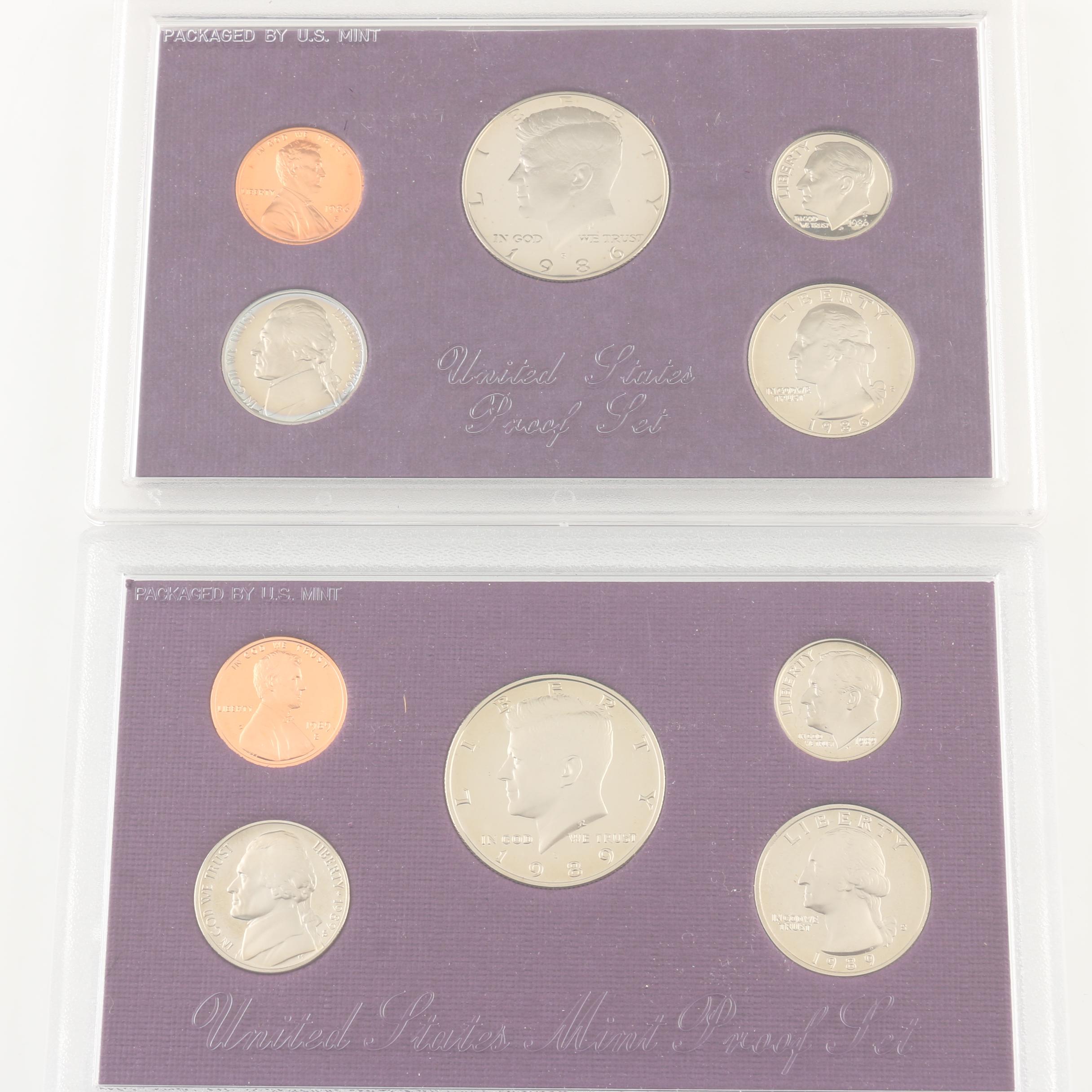 Two U.S. Mint Proof Sets from the 1980s