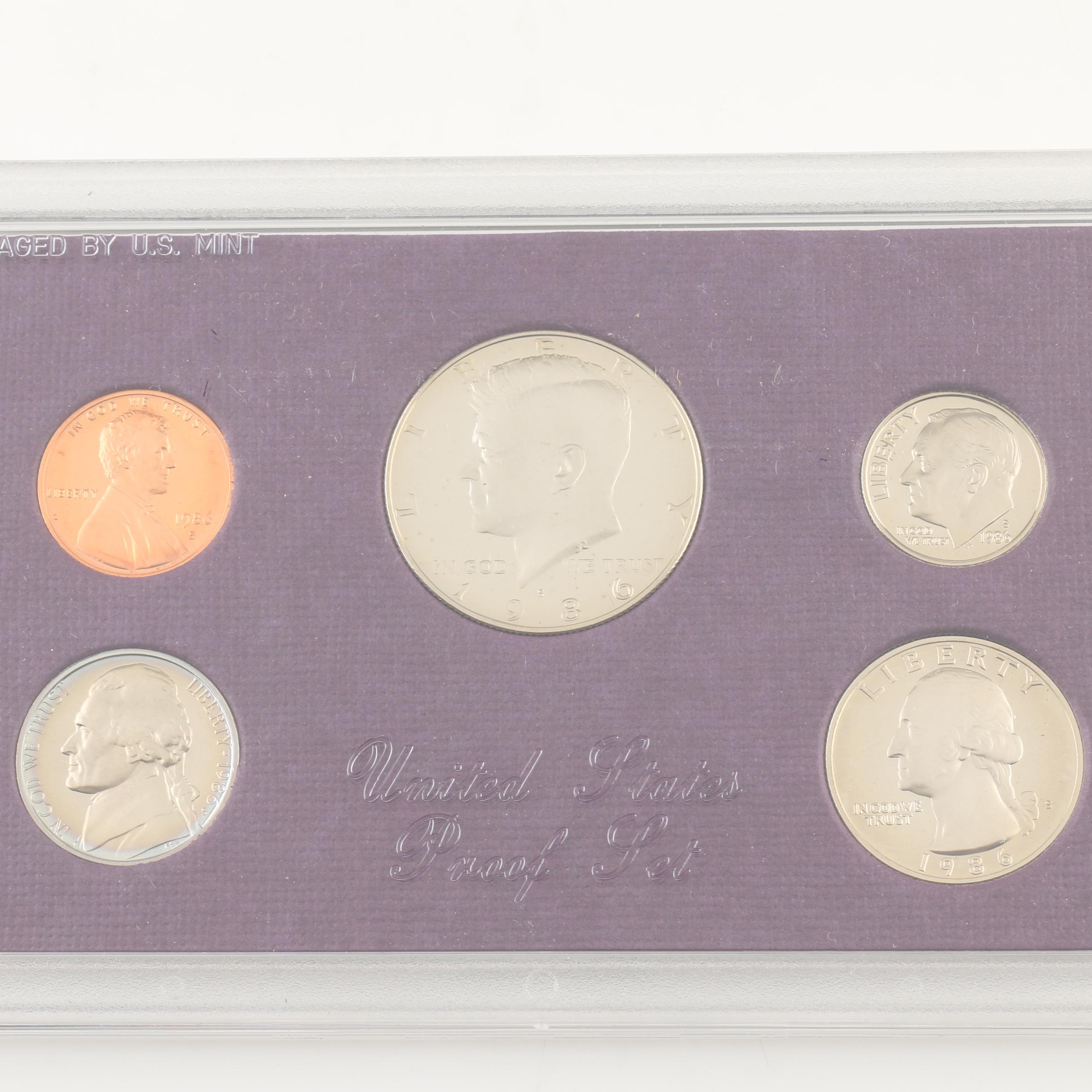 Two U.S. Mint Proof Sets from the 1980s