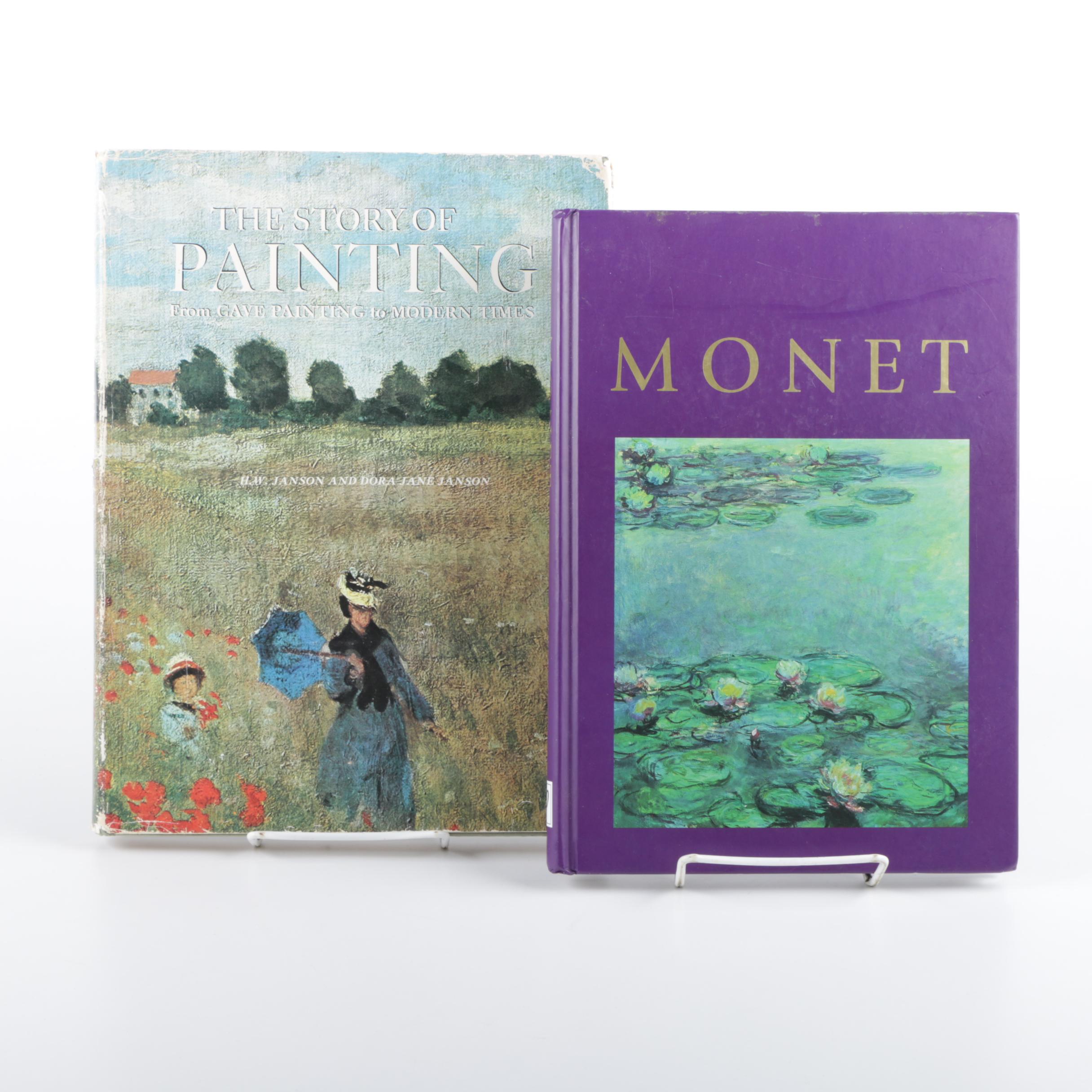 "The Story of Painting: From Cave Painting to Modern Times" and "Monet"
