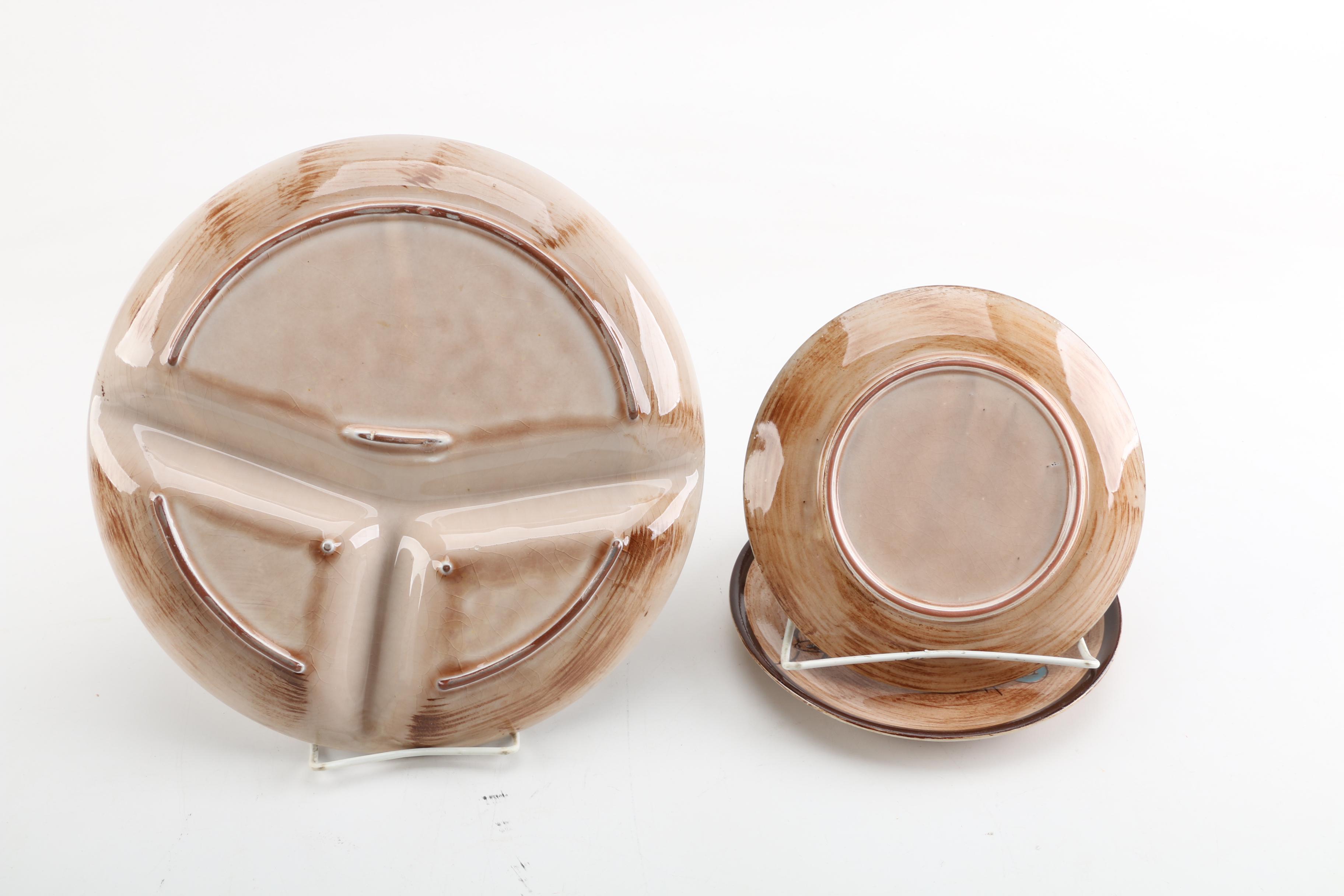 Child's Fred Roberts Designed for Nasco del Corona Ceramic "Cowboy" Tablewear