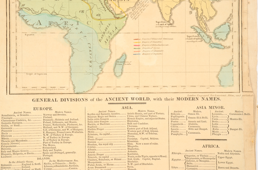 Group of Antique Unframed Maps of the Old World