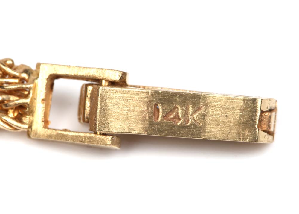 14K Yellow Gold Hamilton "Flaurent" Diamond Watch