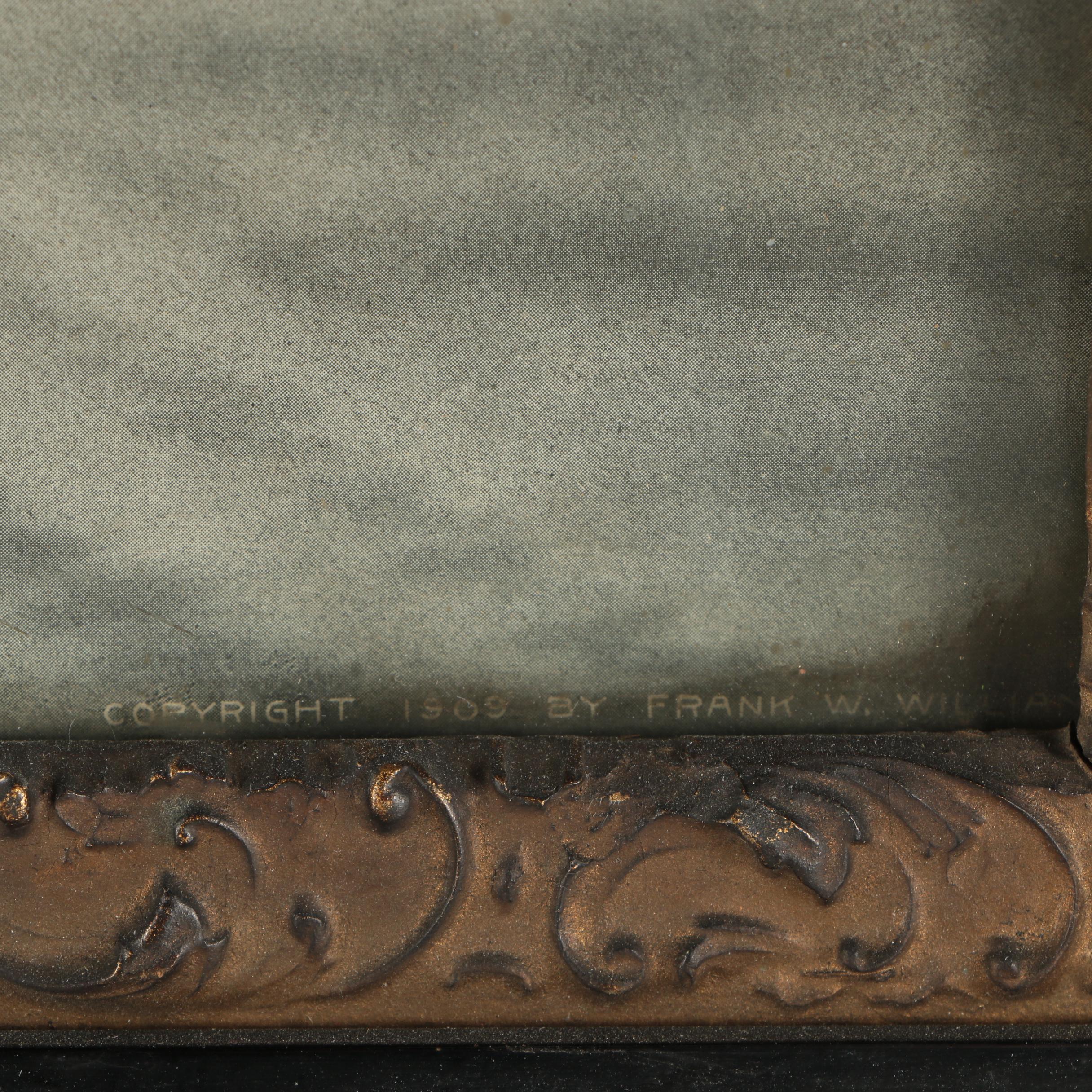 Frank W. Williams Halftone Print "Dorothy And Dan"